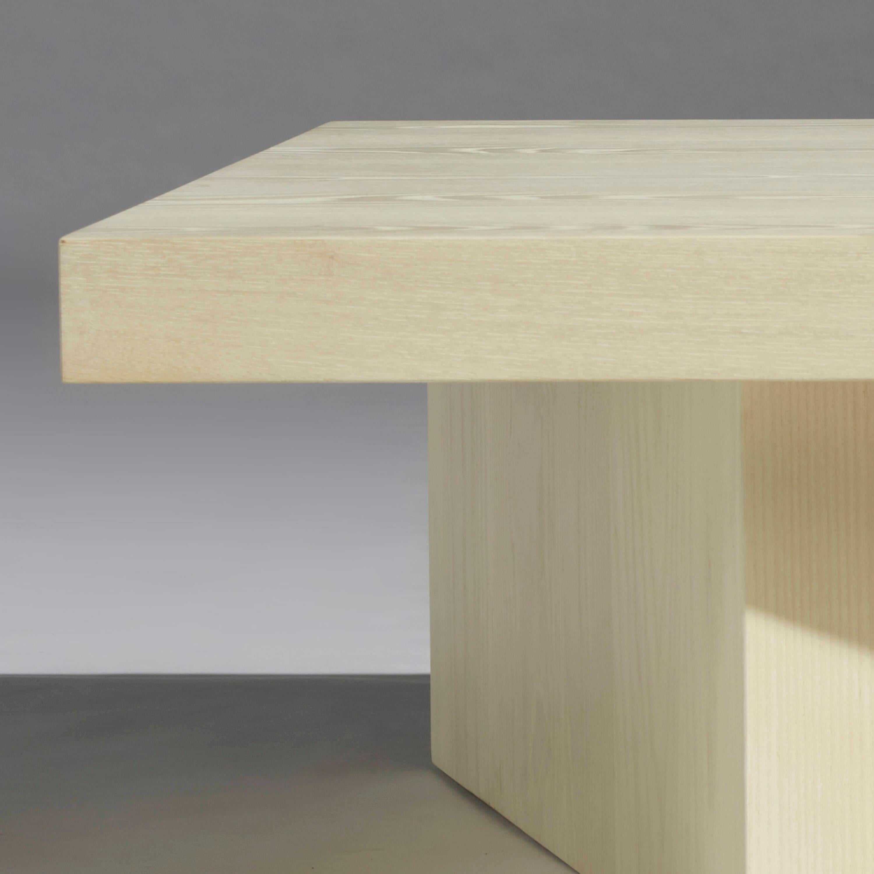 American Diptiq Coffee Table by Christian Woo, Solid White Oak For Sale