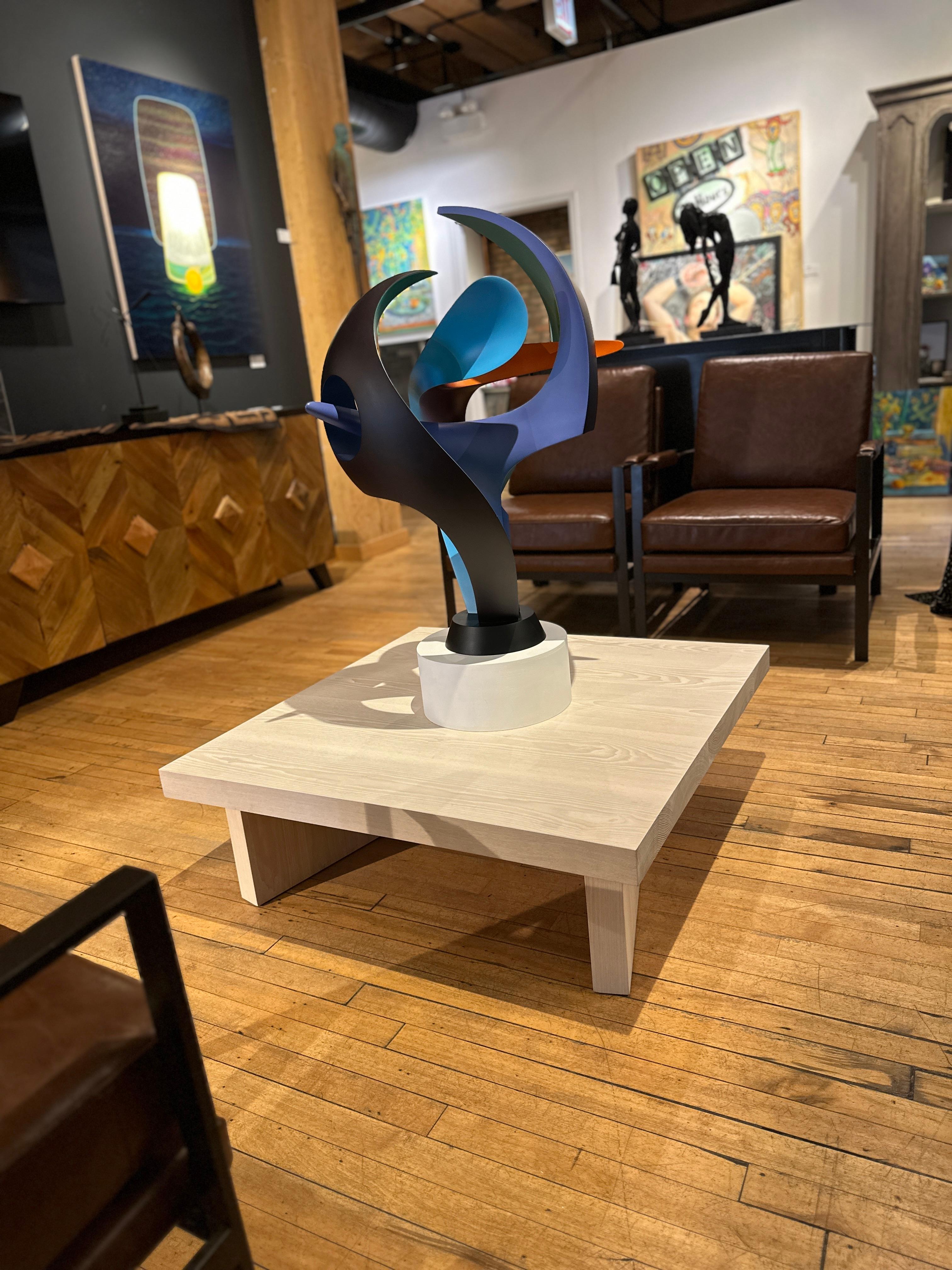 Diptiq Coffee Table by Christian Woo, Solid White Oak For Sale 2