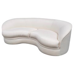 Directional Biomorphic Sofa Mid-Century