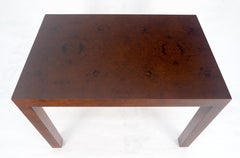 Mesa auxiliar direccional c1970s Mid Century Modern 20x30 Rectangle Burl End Table