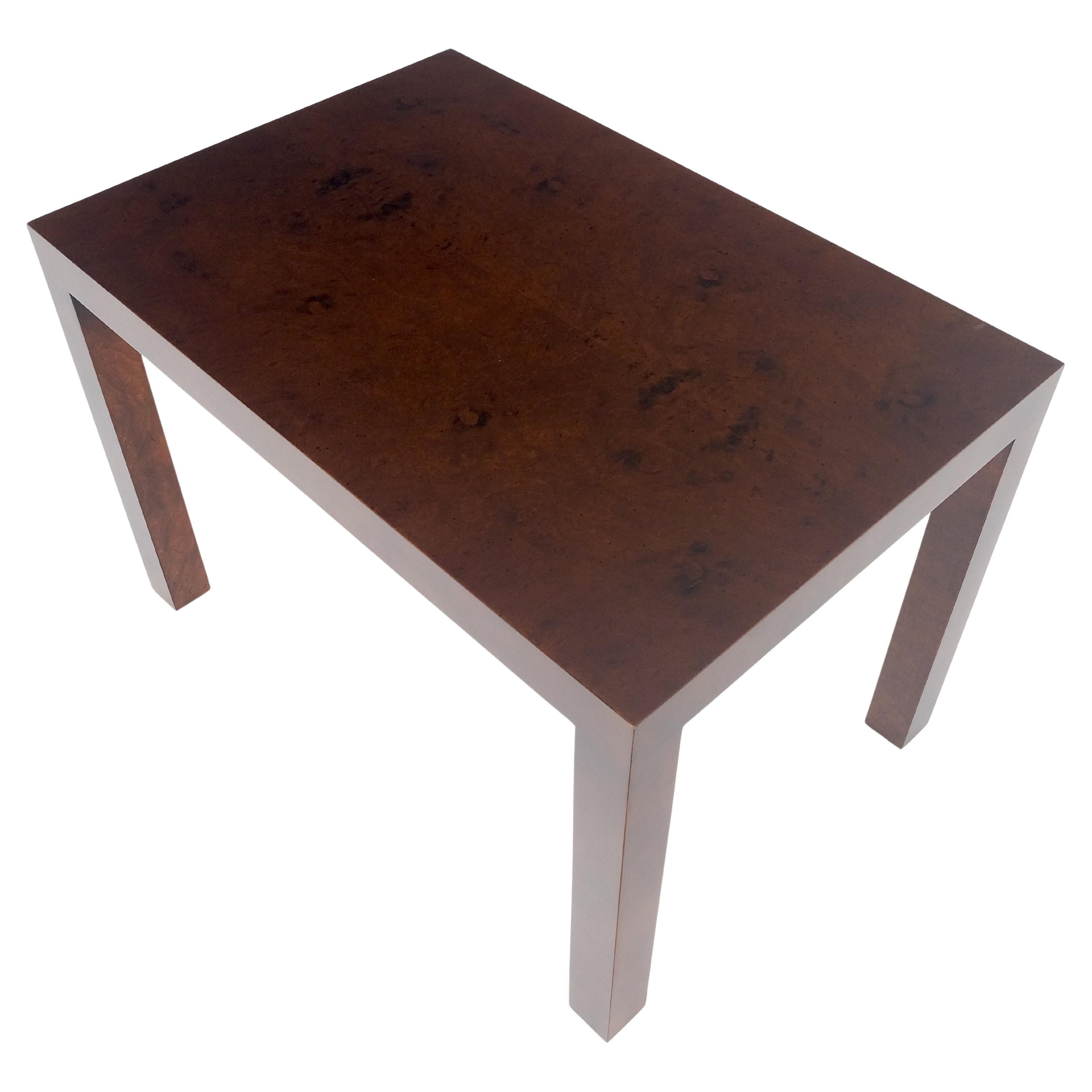 Directional c1970s Mid Century Modern Side End 20x30 Rectangle Burl End Table