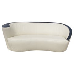 Directional Leather Nautilus Sofa
