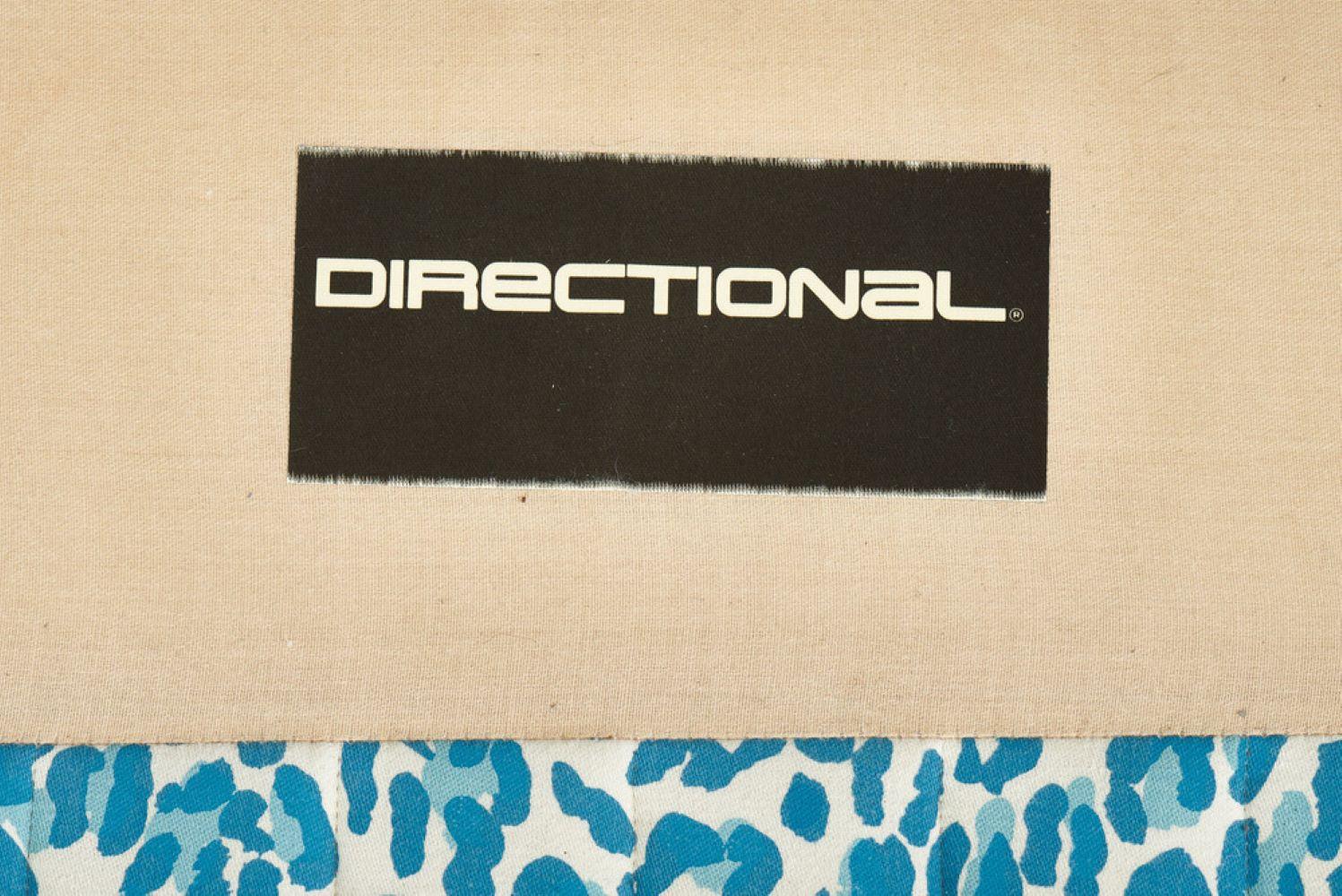 Directional Lounge Chair and Ottoman, 1980 For Sale 2