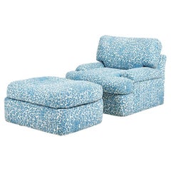 Directional Lounge Chair and Ottoman, 1980