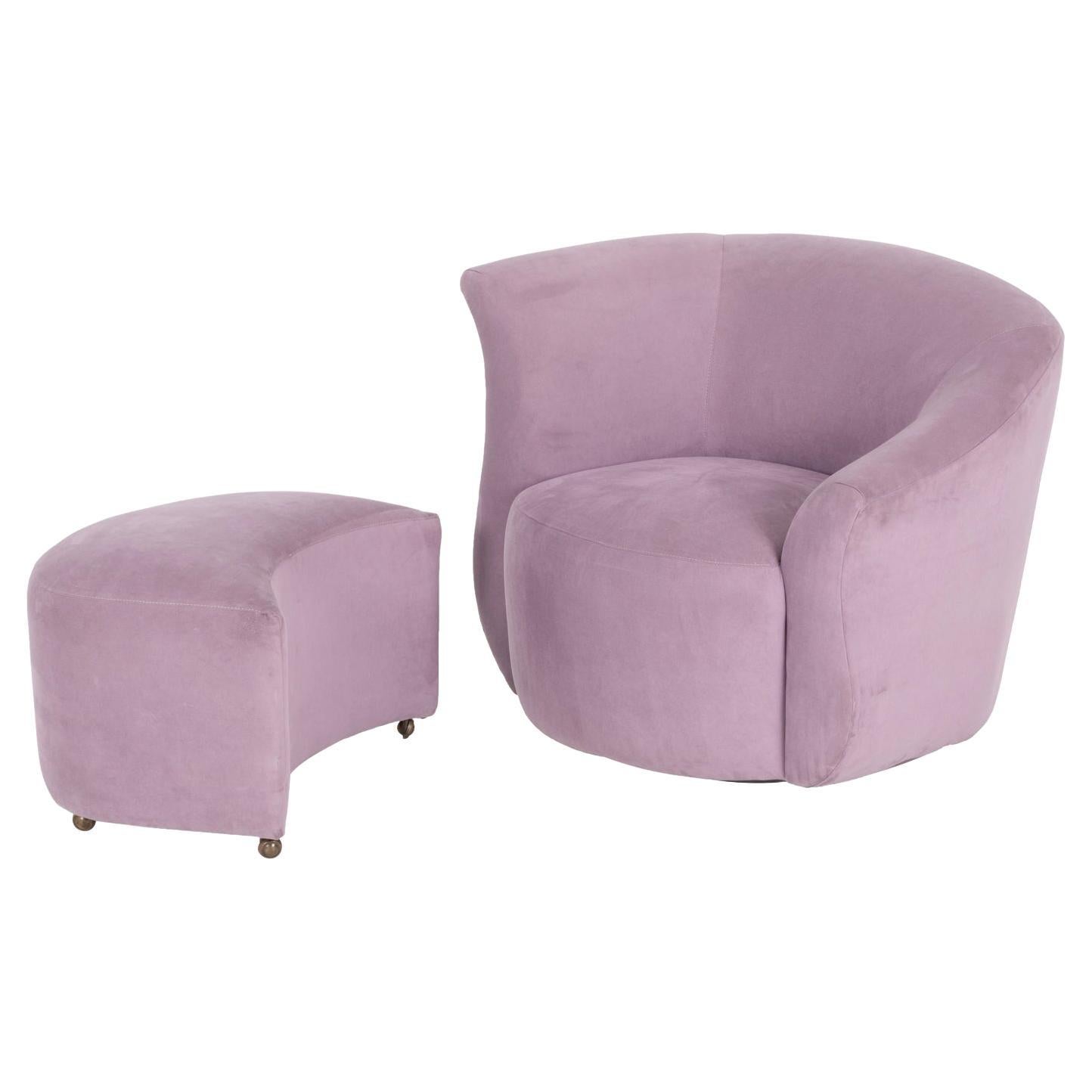 Chaise longue et pouf Directional