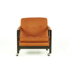Directional Mid Century Lounge Chair with Casters