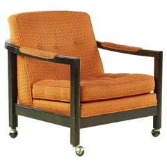 Directional Mid Century Lounge Chair with Casters