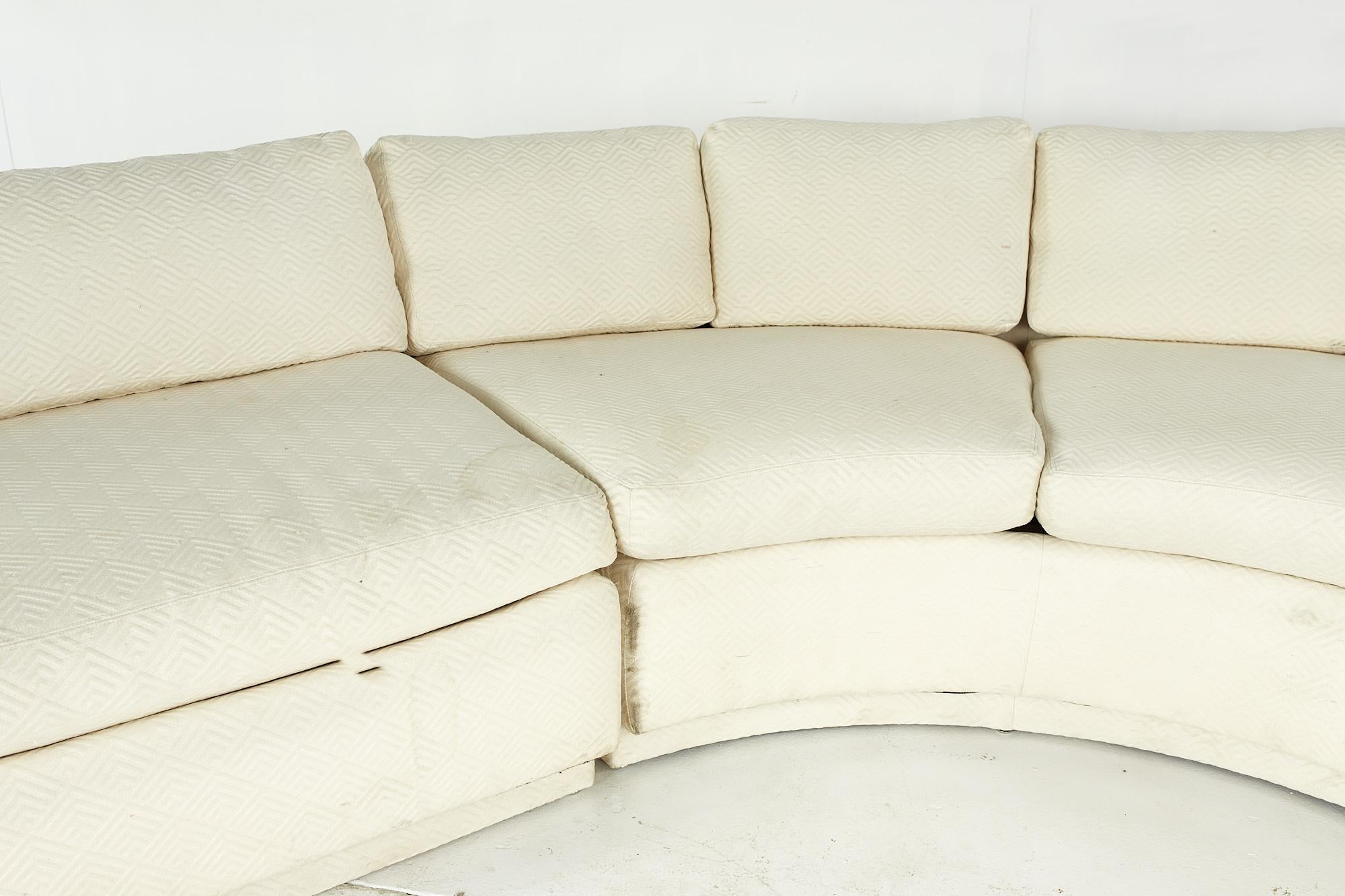 Directional Mid Century Sectional Sofa In Good Condition For Sale In Countryside, IL