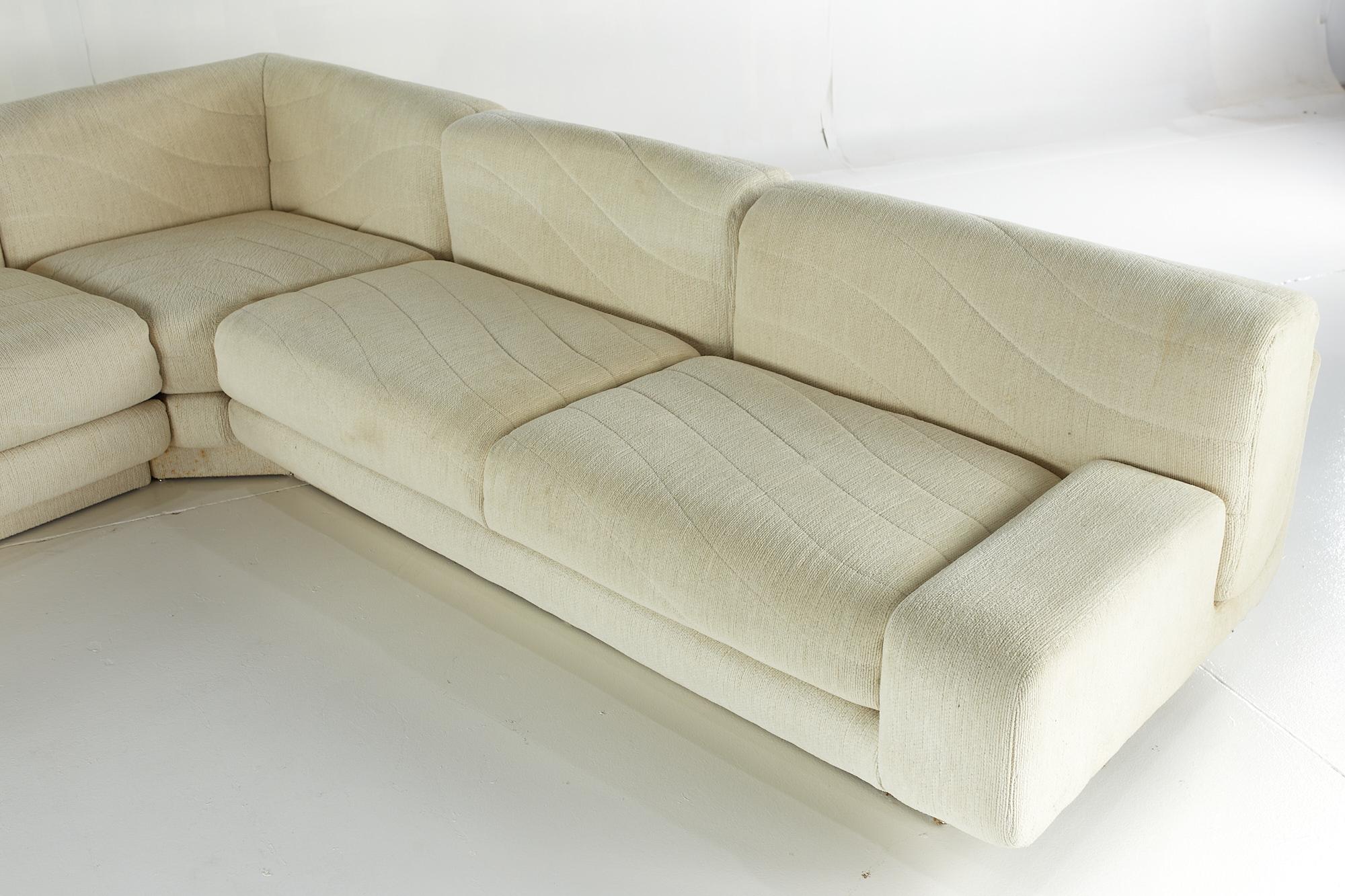 Late 20th Century Directional Mid-Century Sectional Sofa For Sale