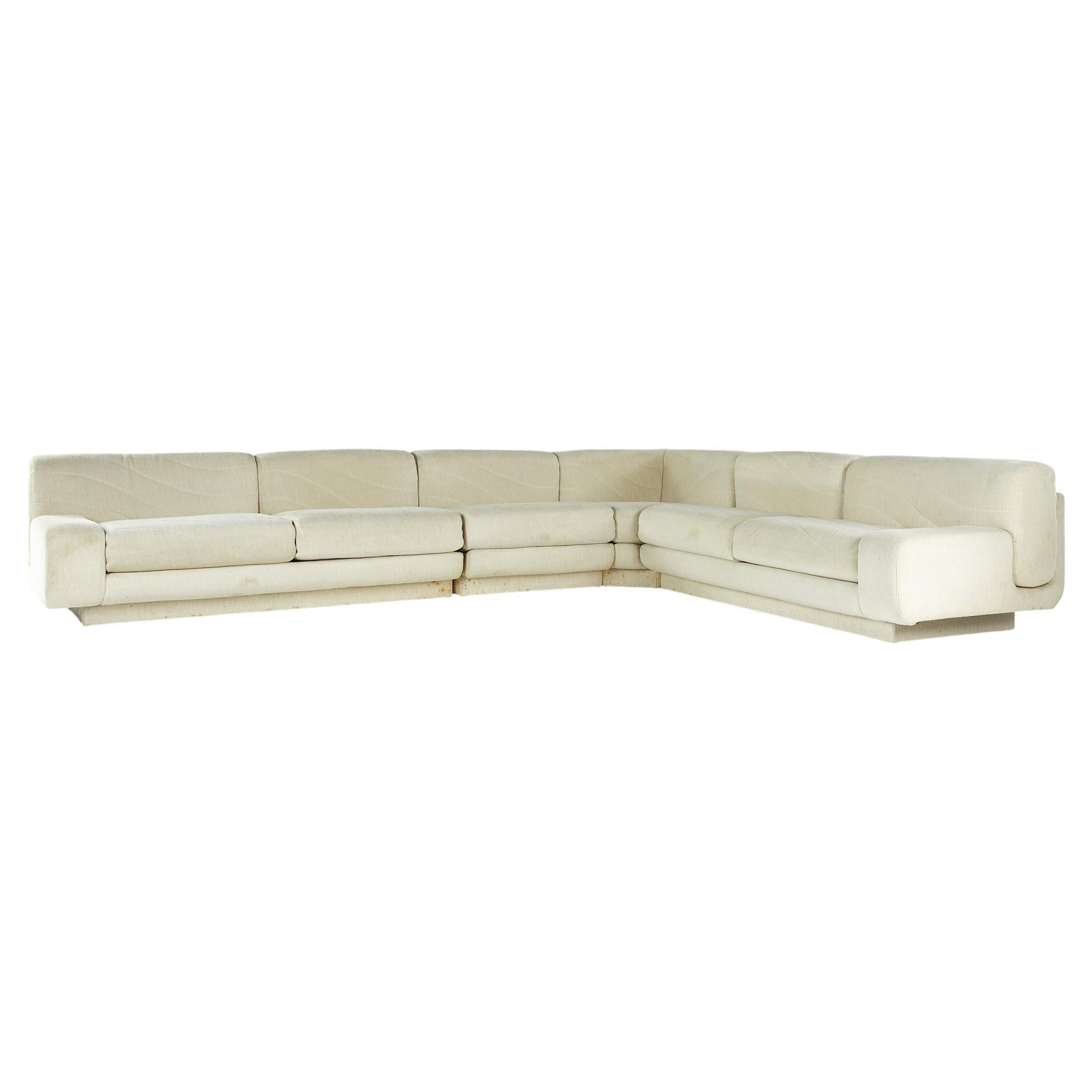 Directional Mid-Century Sectional Sofa For Sale
