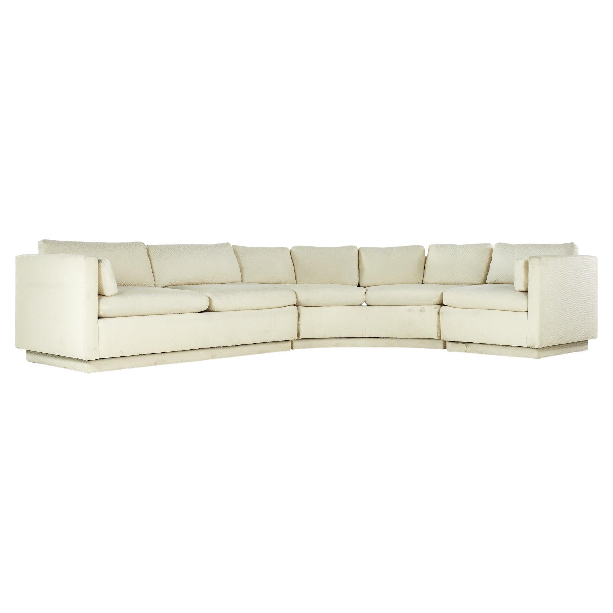 Directional Mid Century Sectional Sofa For Sale
