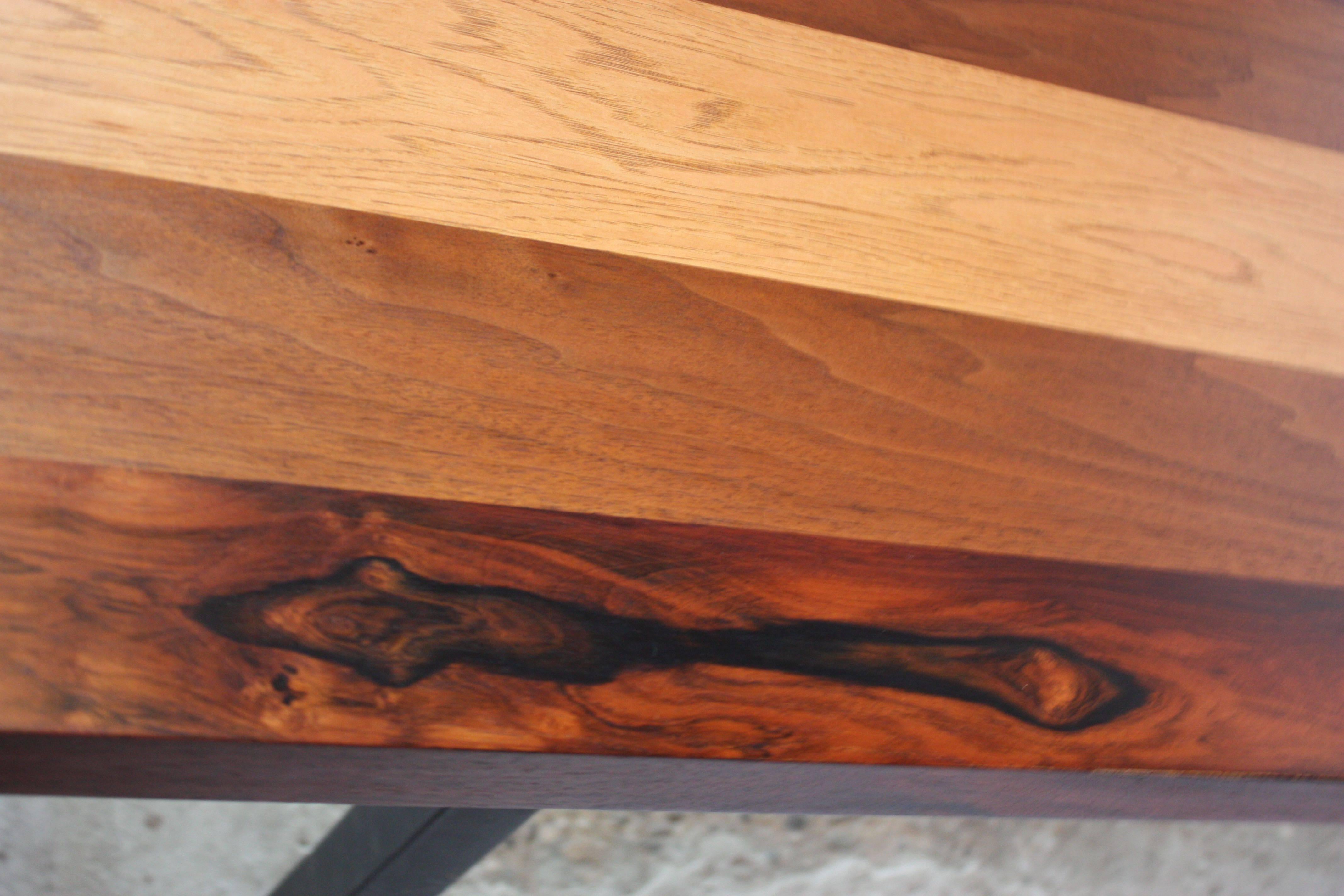 mixed wood table