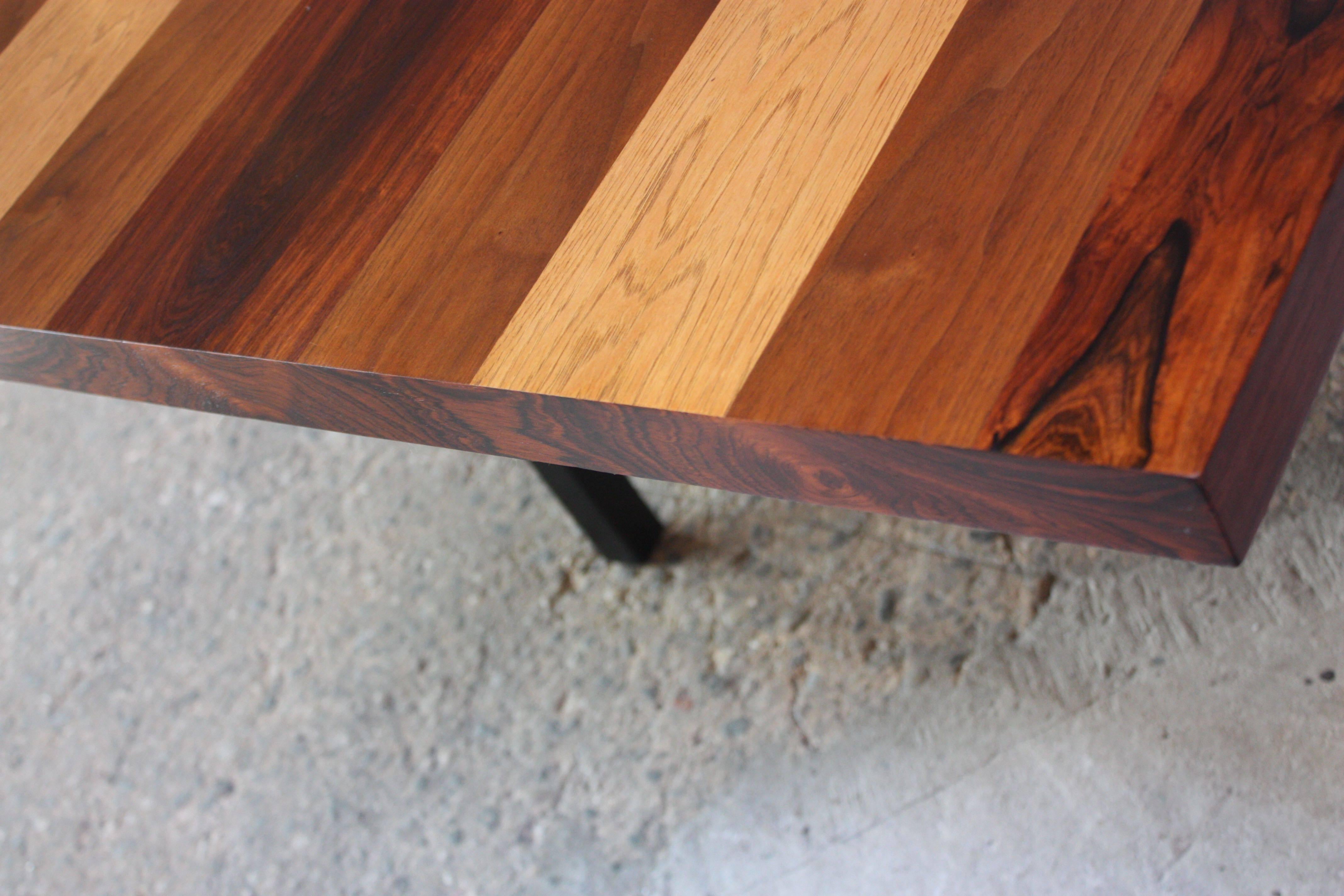 American Directional Mixed-Wood Dining Table by Milo Baughman