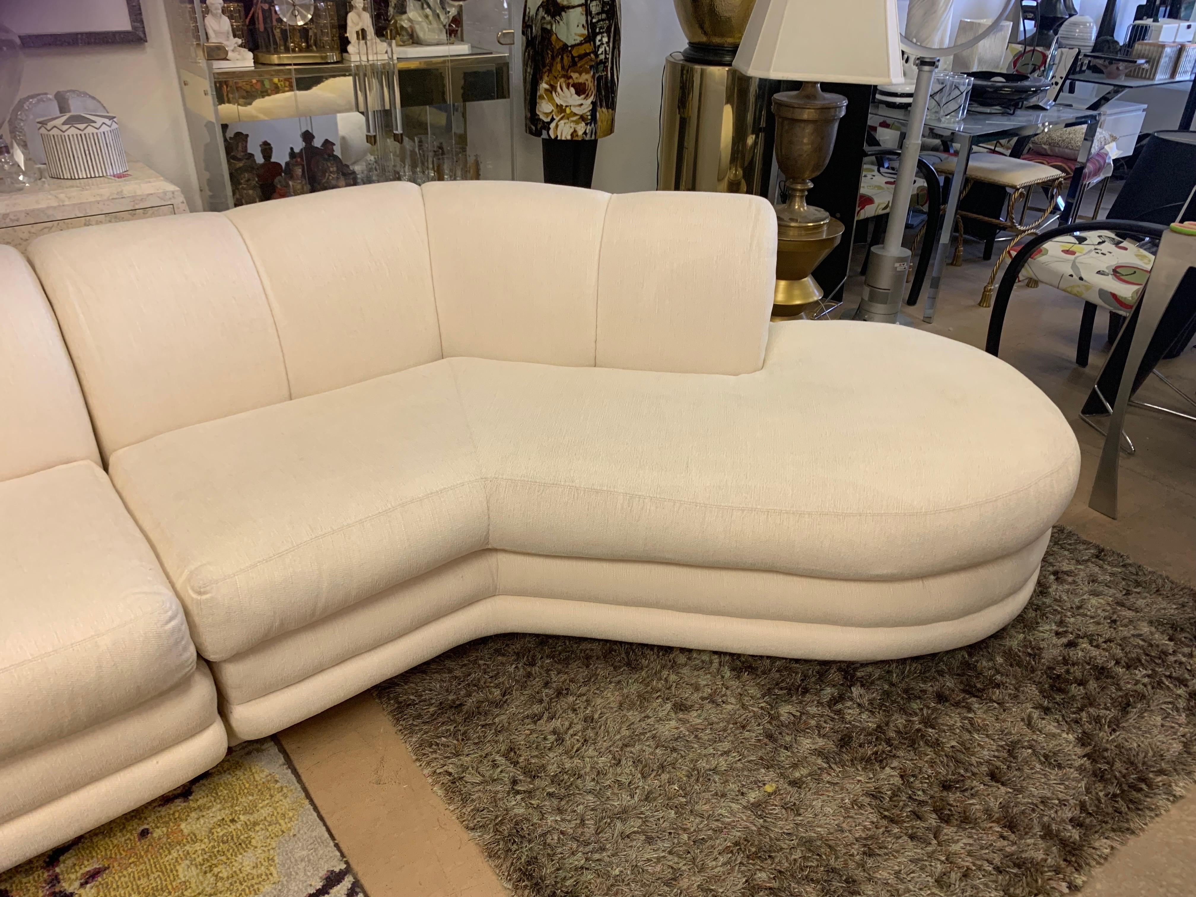 Late 20th Century Directional All Original Four Piece Sectional Sofa in the Style of Steve Chase