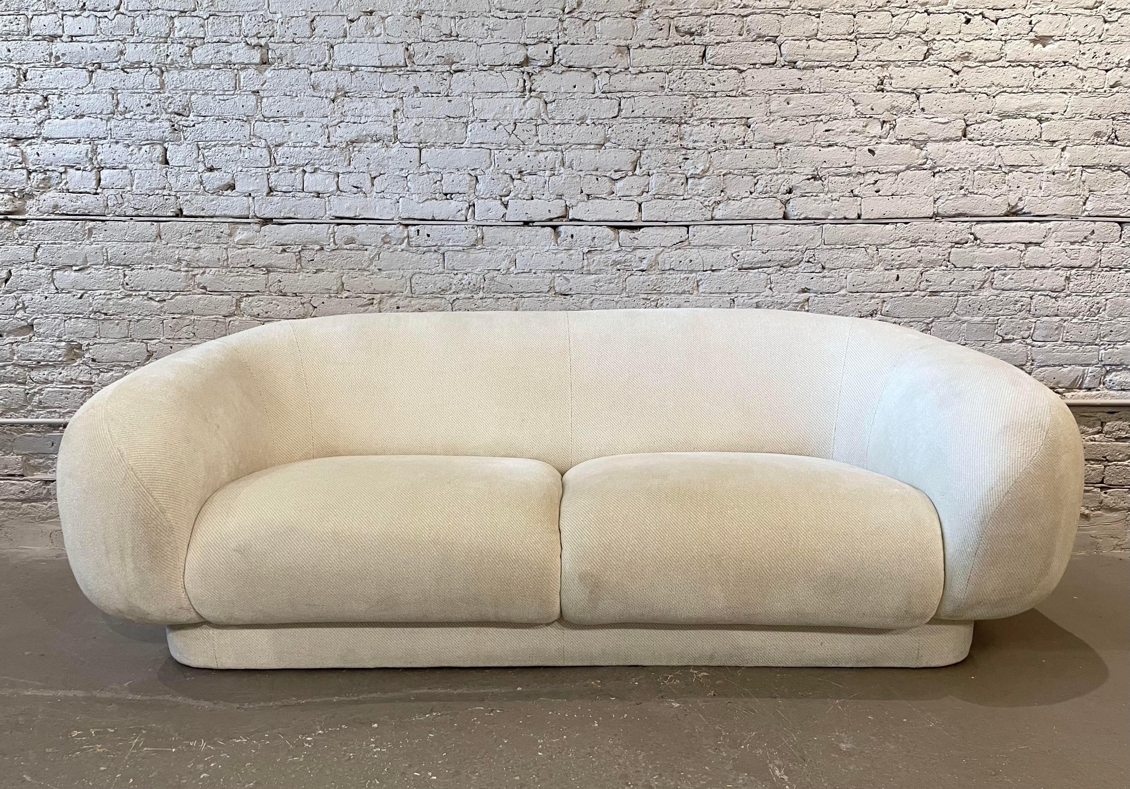 Directional Post Modern Sofa with Rounded Arms 1