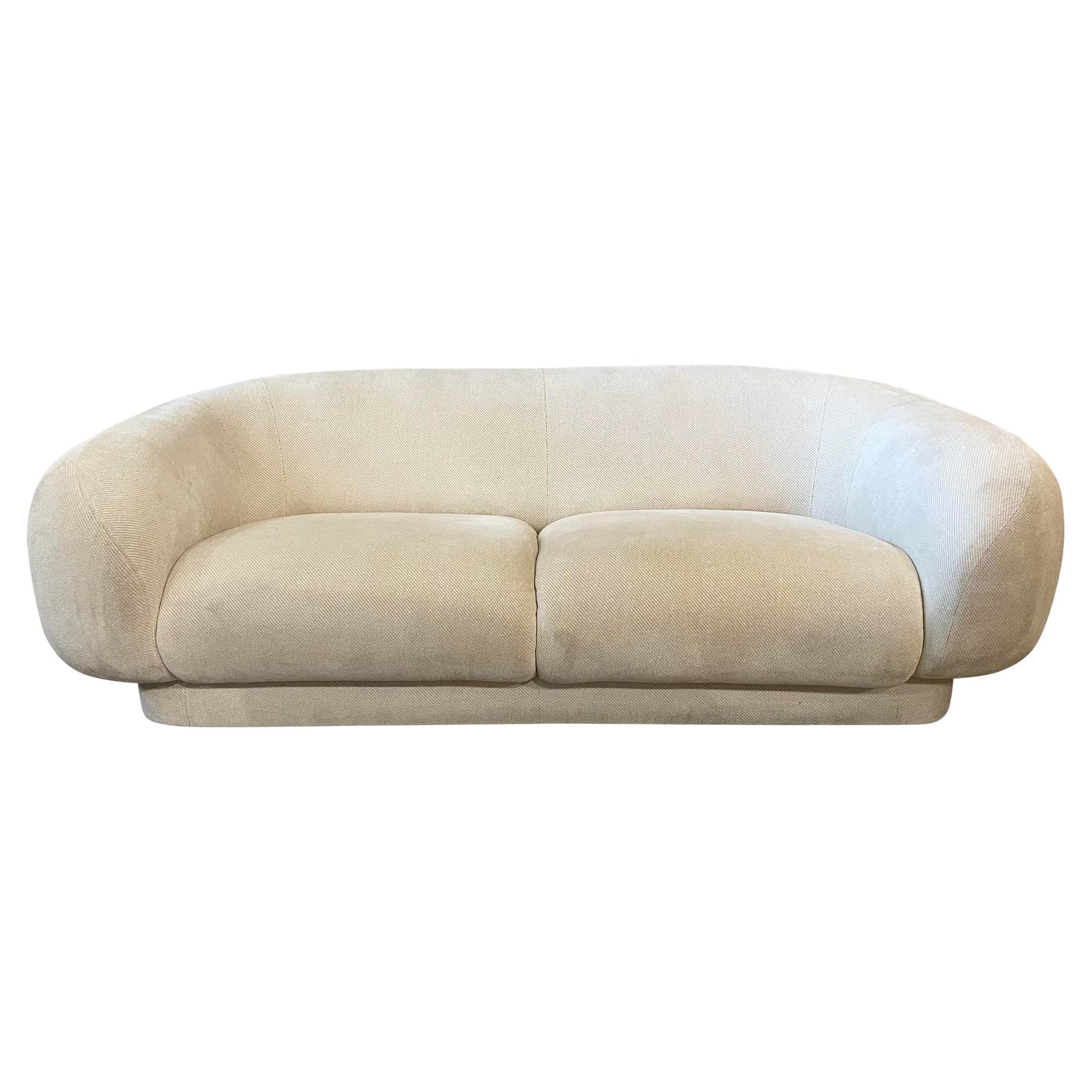Directional Post Modern Sofa with Rounded Arms