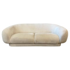 Directional Post Modern Sofa with Rounded Arms