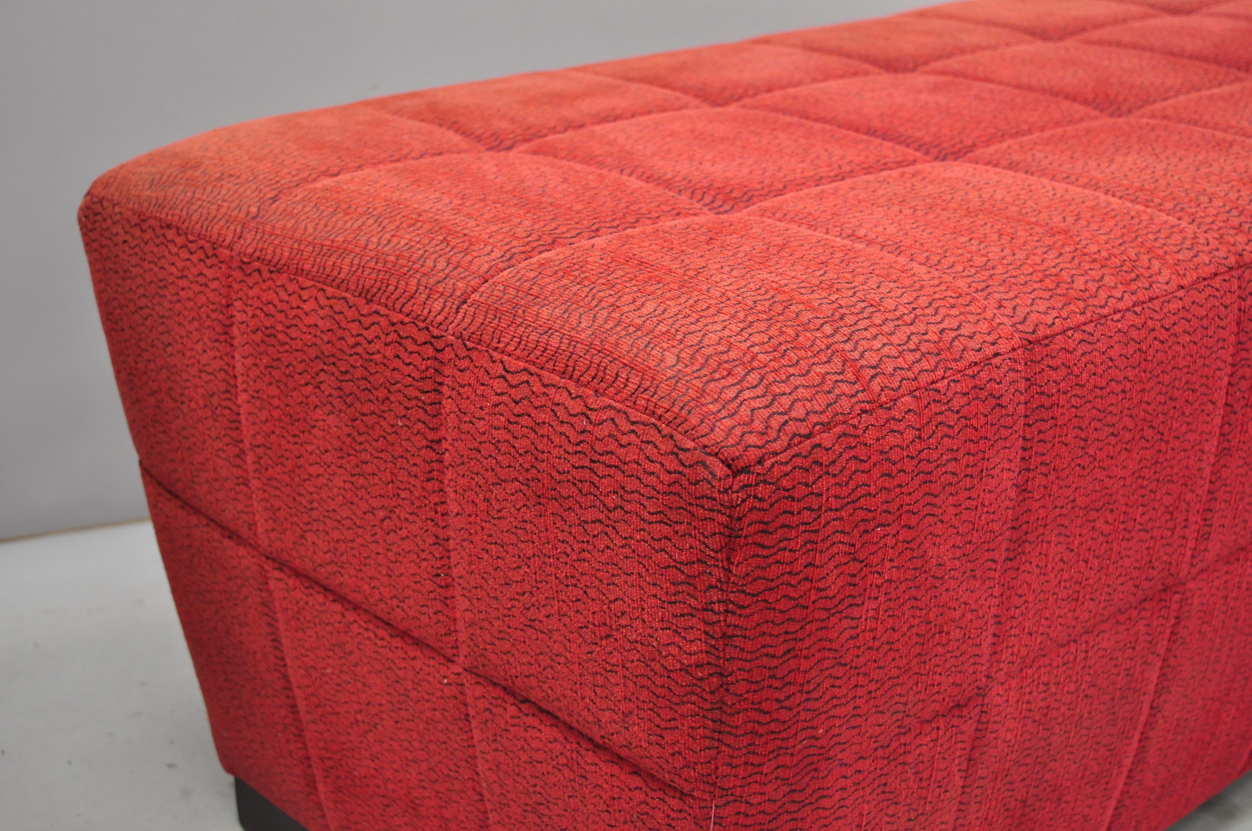 red bench ottoman