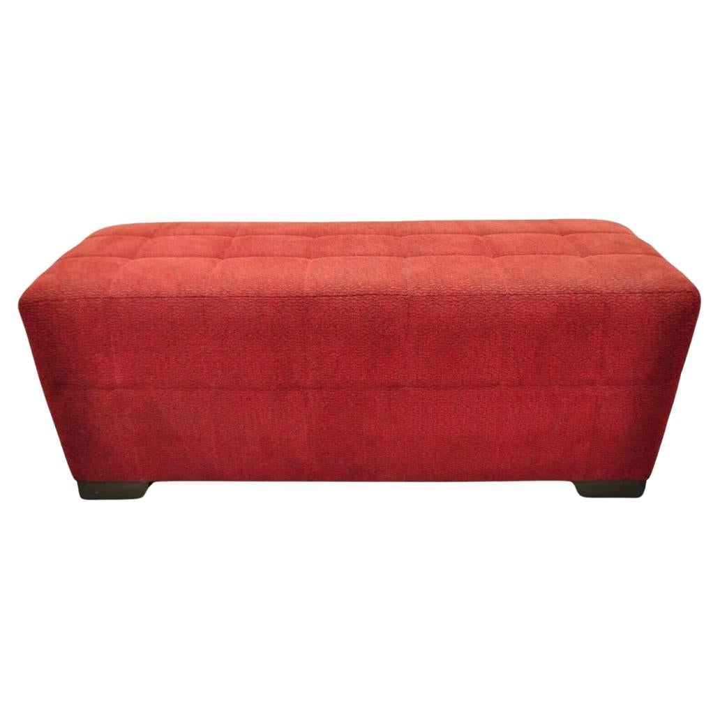 Directional Rouge tapissé 56" large Modern Charles Bench Seat Ottoman