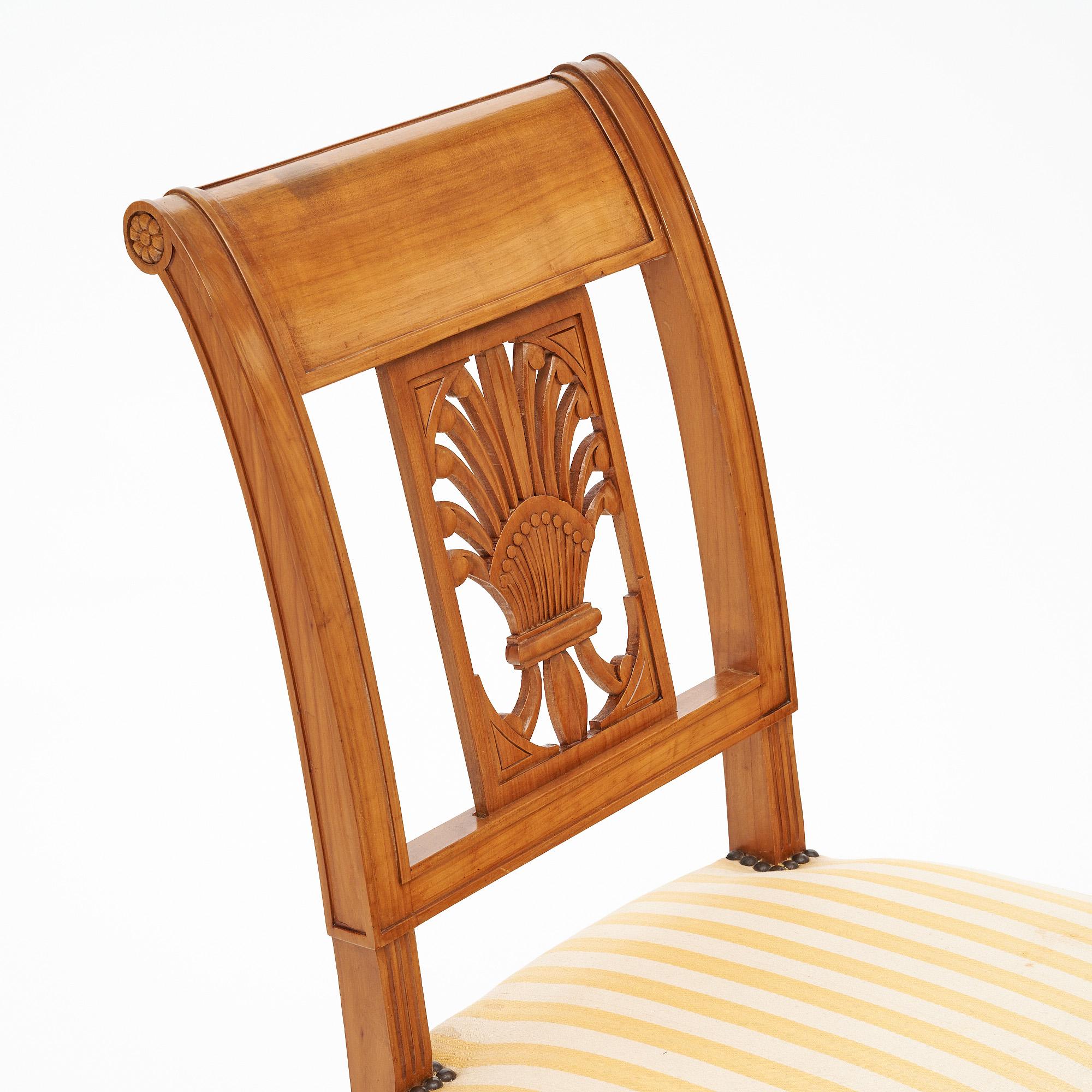 Directoire Antique French Dining Chairs For Sale 1
