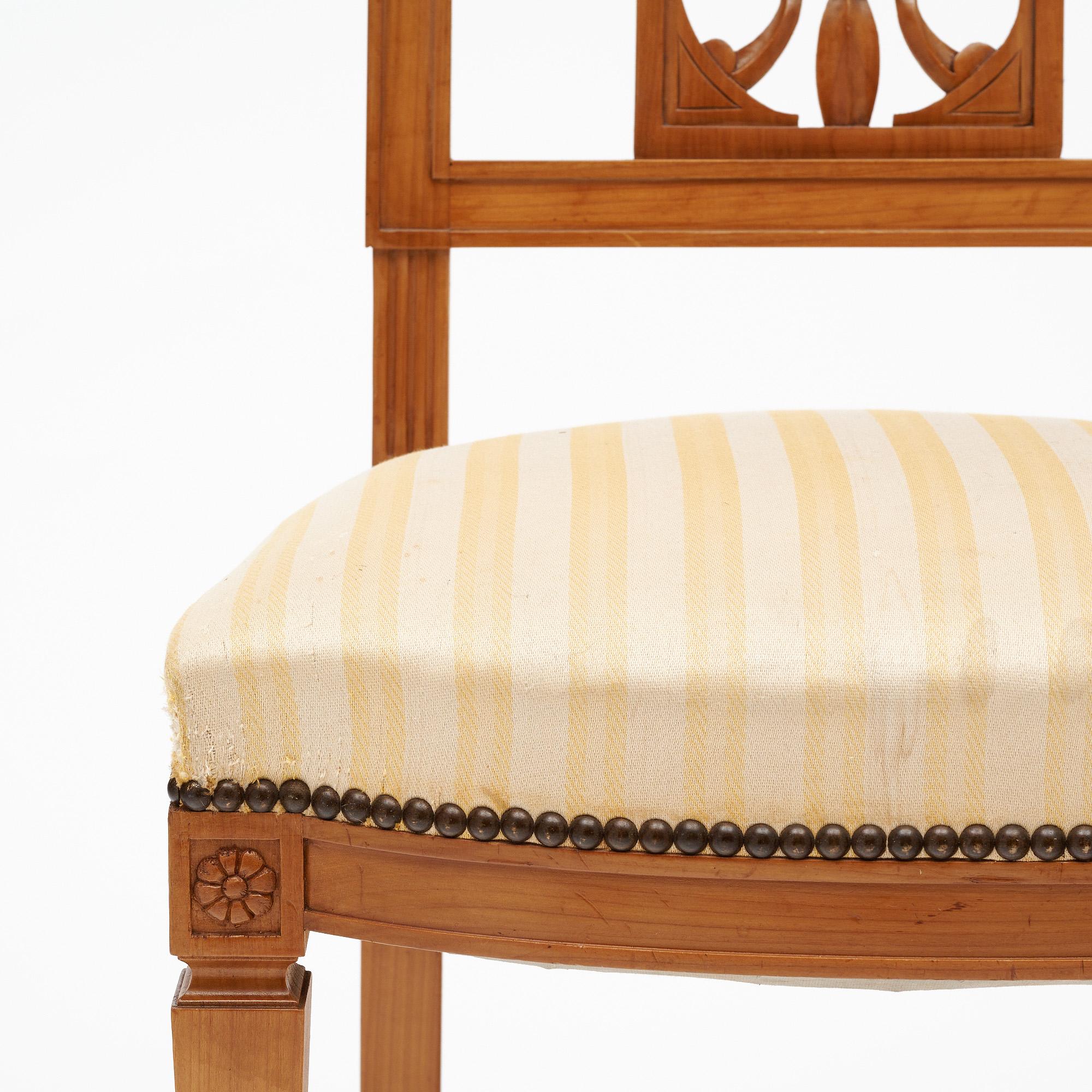 Directoire Antique French Dining Chairs For Sale 4