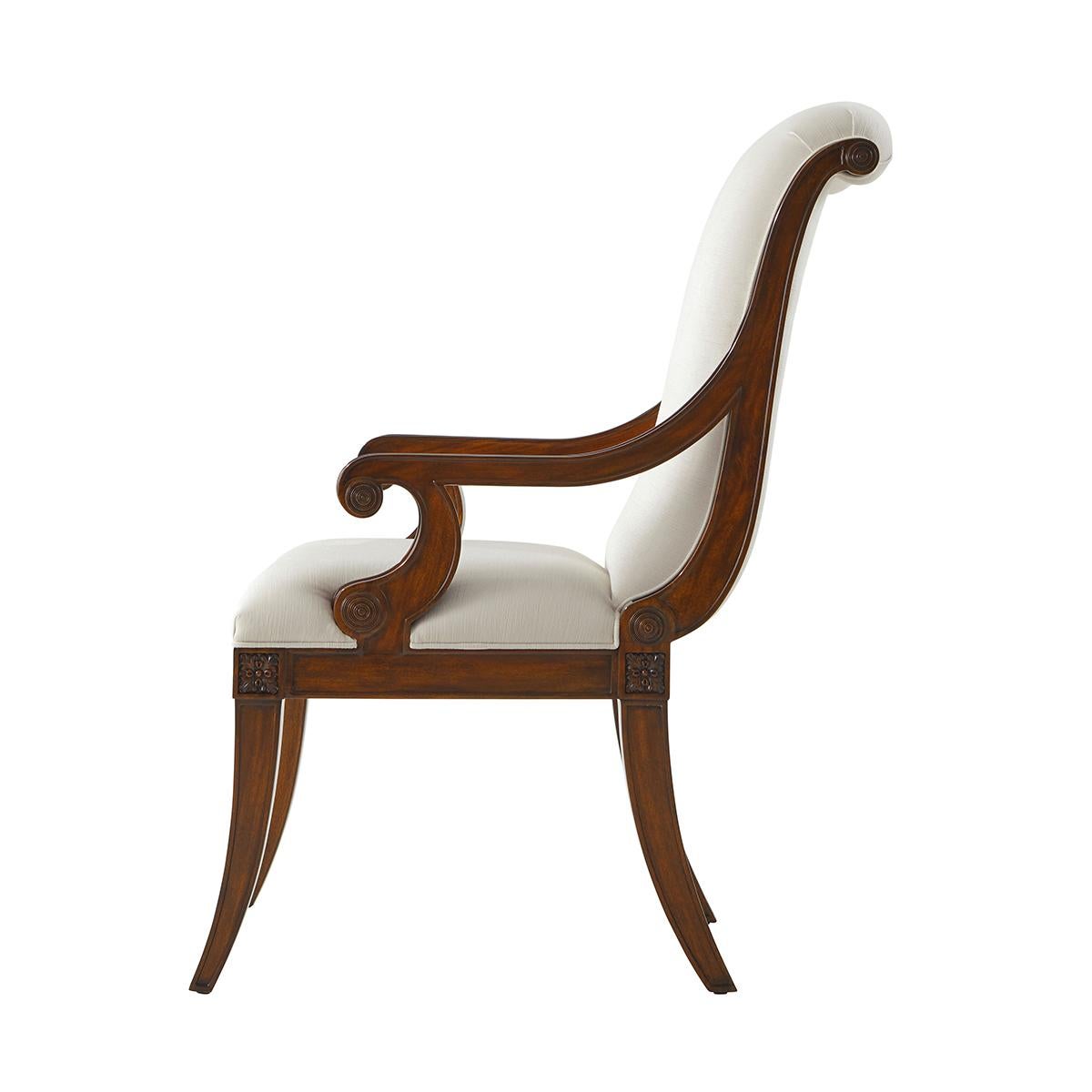 Directoire Armchairs In New Condition For Sale In Westwood, NJ