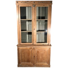 Antique Directoire Bookcase in Pine, French, circa 1800