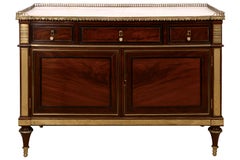 Directoire Brass-Mounted Mahogany Commode, Late 18th Century