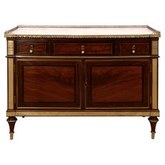 Directoire Brass-Mounted Mahogany Commode, Late 18th Century