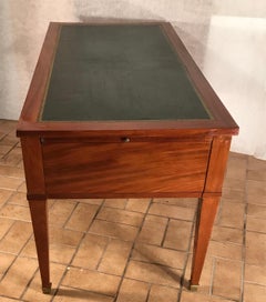 Directoire Bureau Plat, France circa 1800, Mahogany