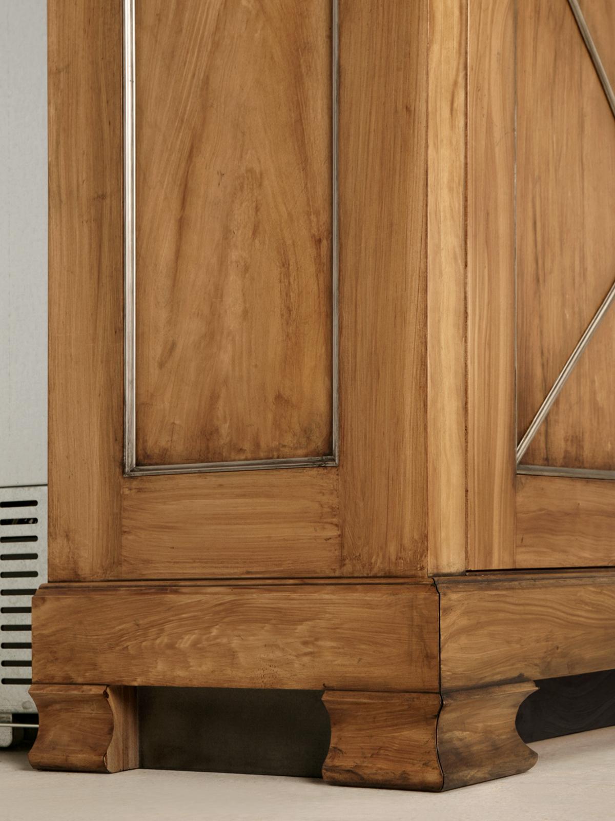 Directoire Cabinet Designed for to Hide a Pair of Sub-Zero Refrigerators 5