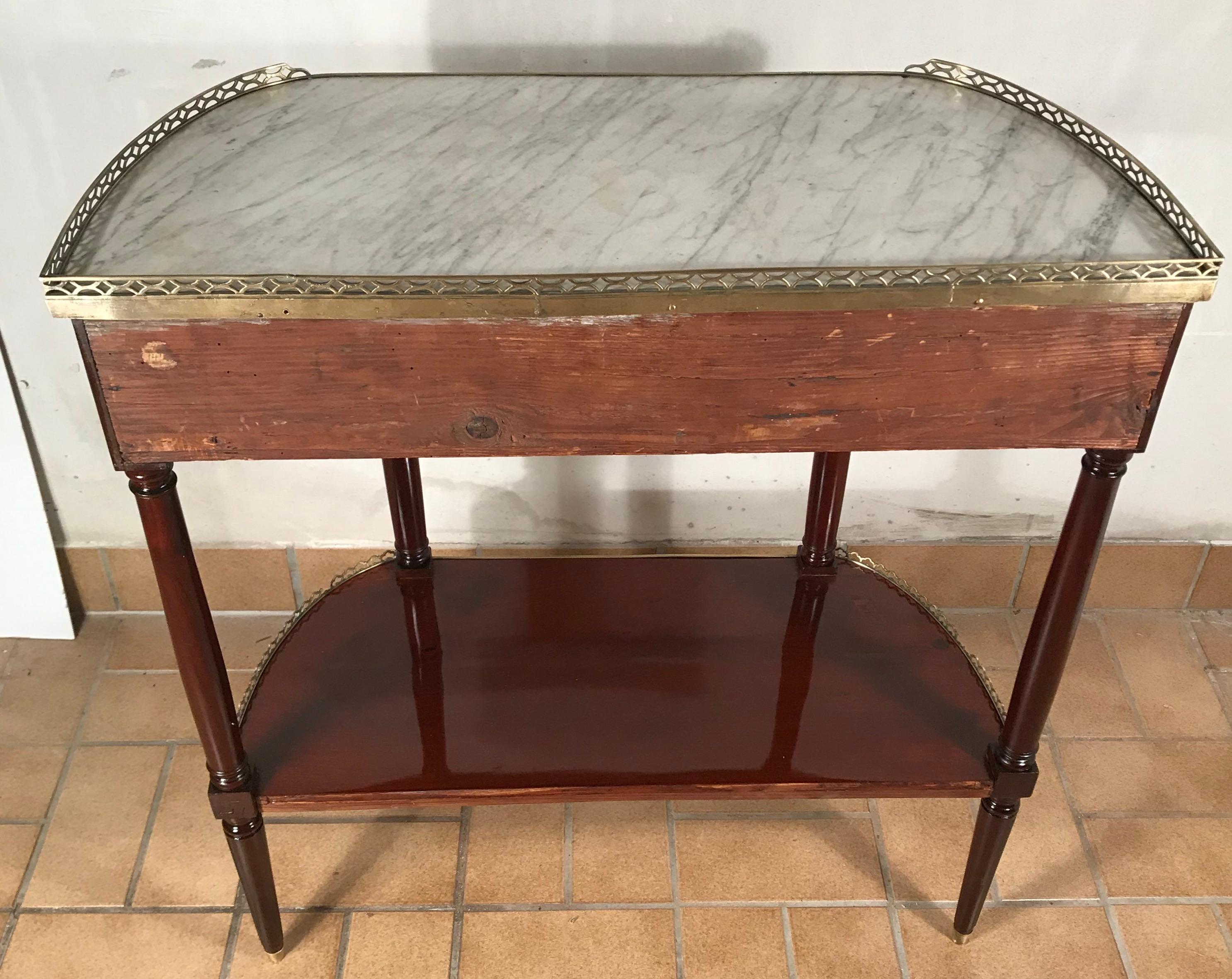 Directoire Console Table, France, circa 1800, Mahogany For Sale 3