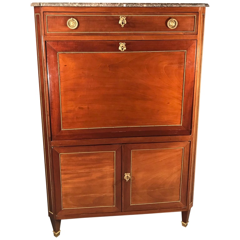 Directoire Drop Front Secretaire, France, Early 19th Century For Sale at  1stDibs