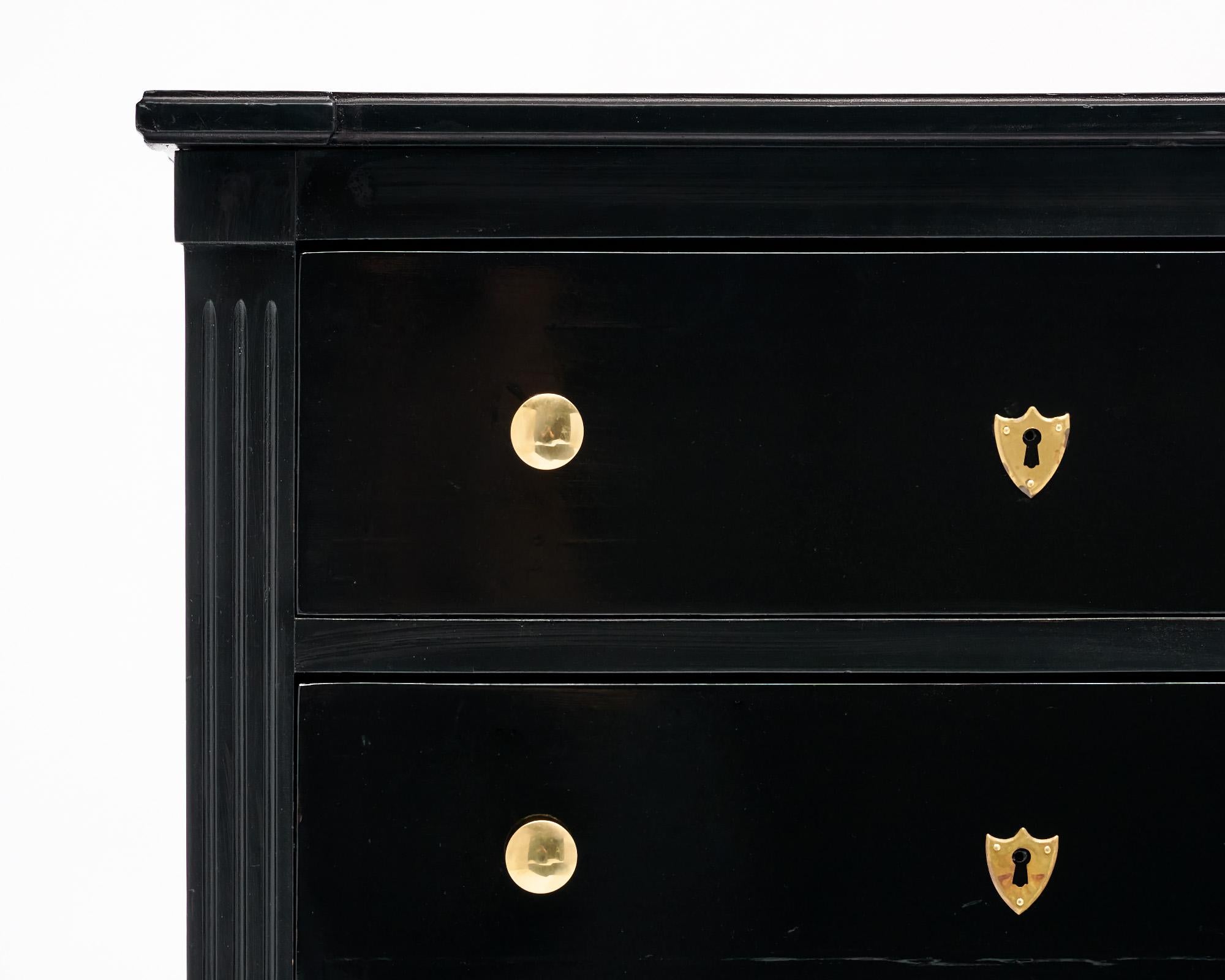 Brass Directoire French Antique Chest For Sale