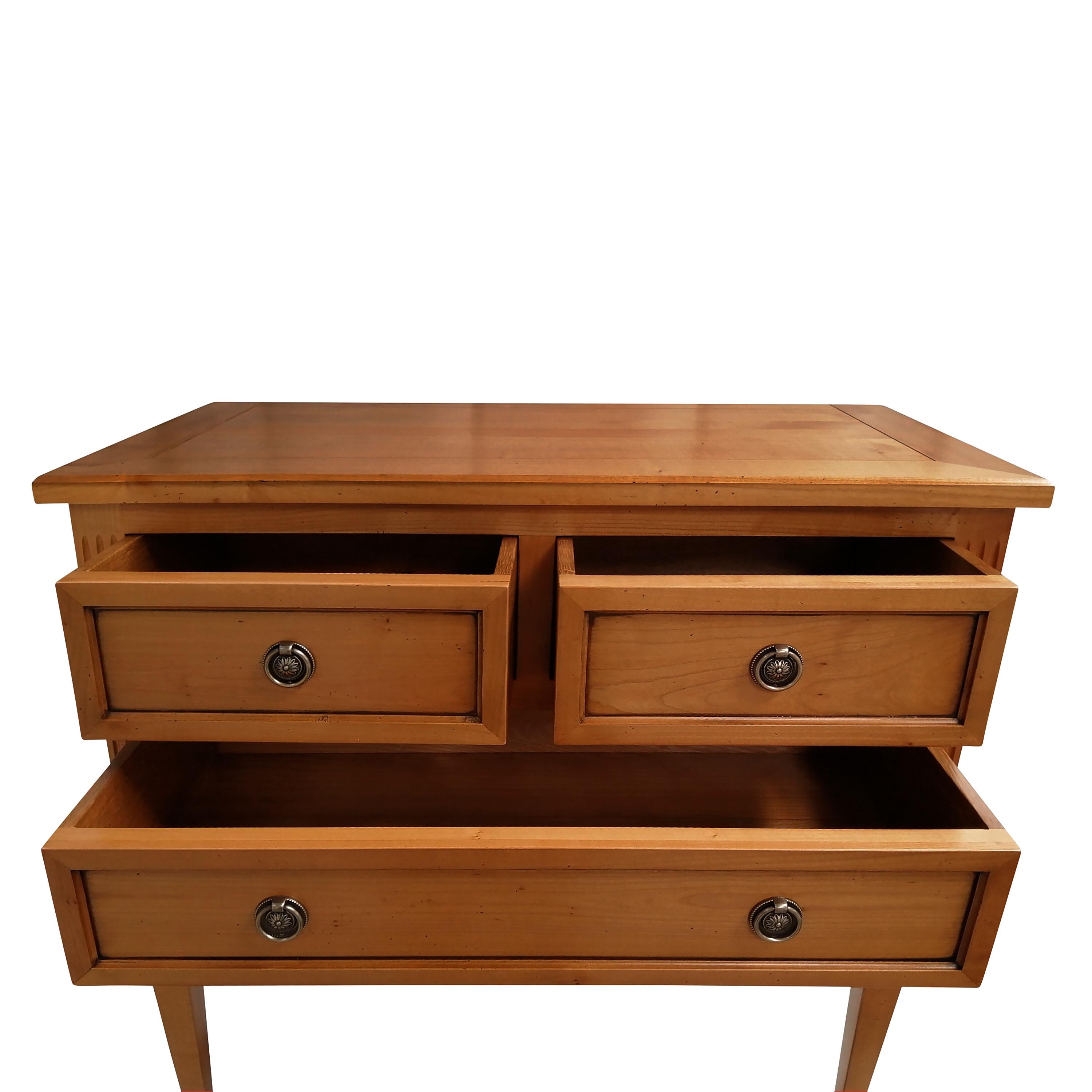 console table with 3 drawers