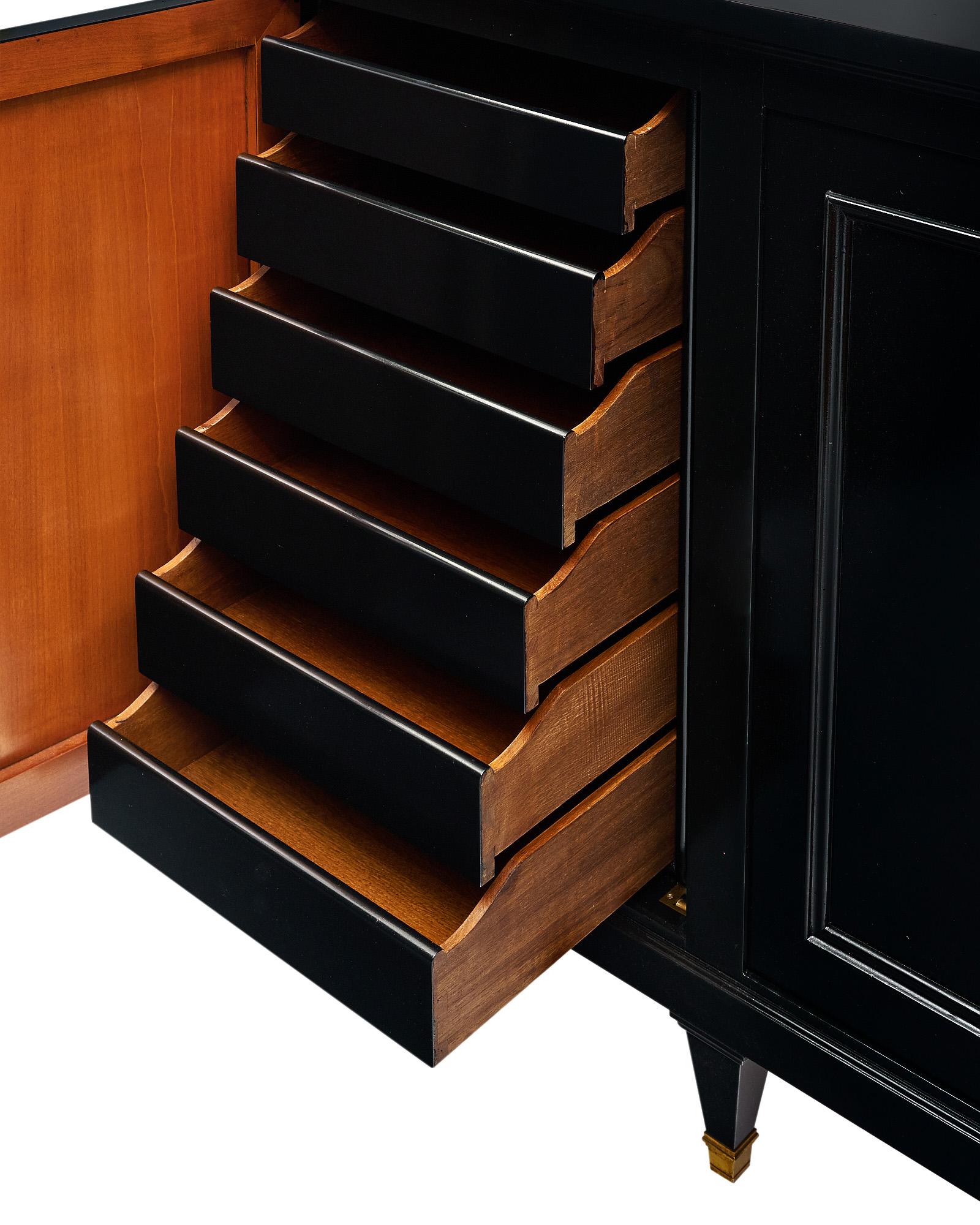 Directoire French Ebonized Buffet, Circa 1910 For Sale 2