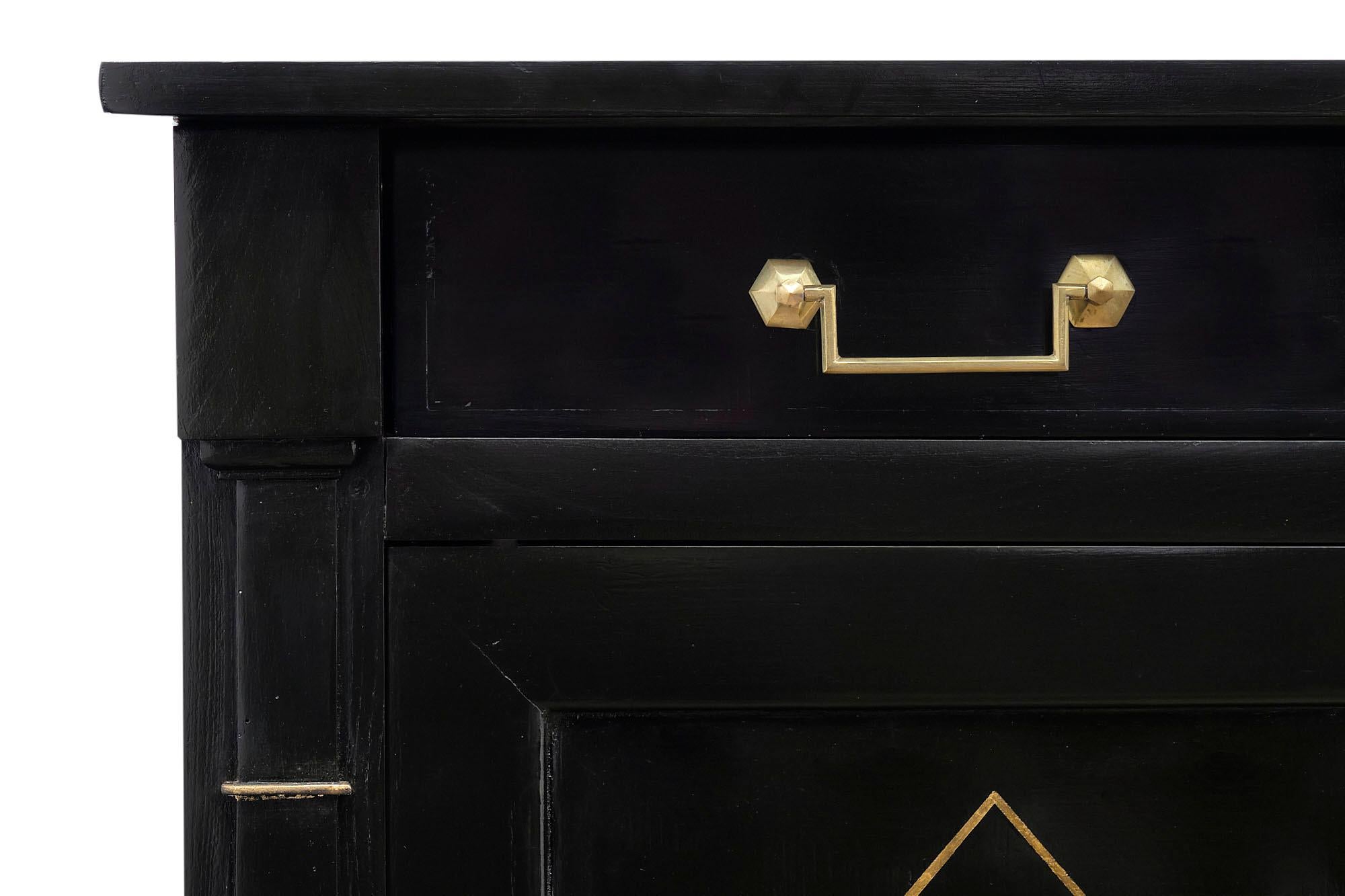 Bronze Directoire French Ebonized Buffet