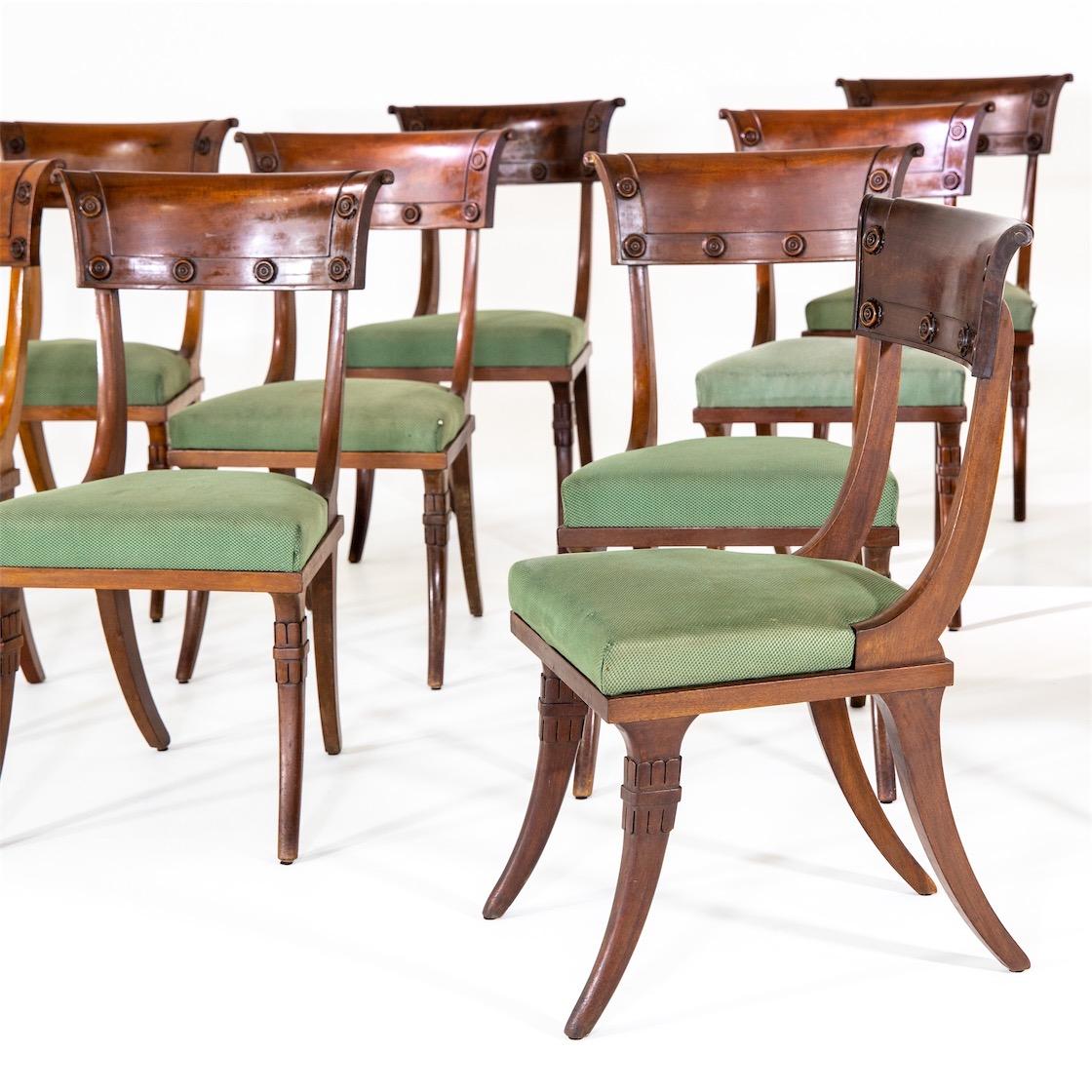 Directoire Klismos Chairs, France, 19h Century In Good Condition In Greding, DE