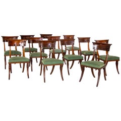 Directoire Klismos Chairs, France, 19h Century