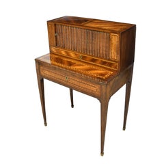 Directoire Lady's Secretary or "Bonheur-du-Jour" with Marquetry, France