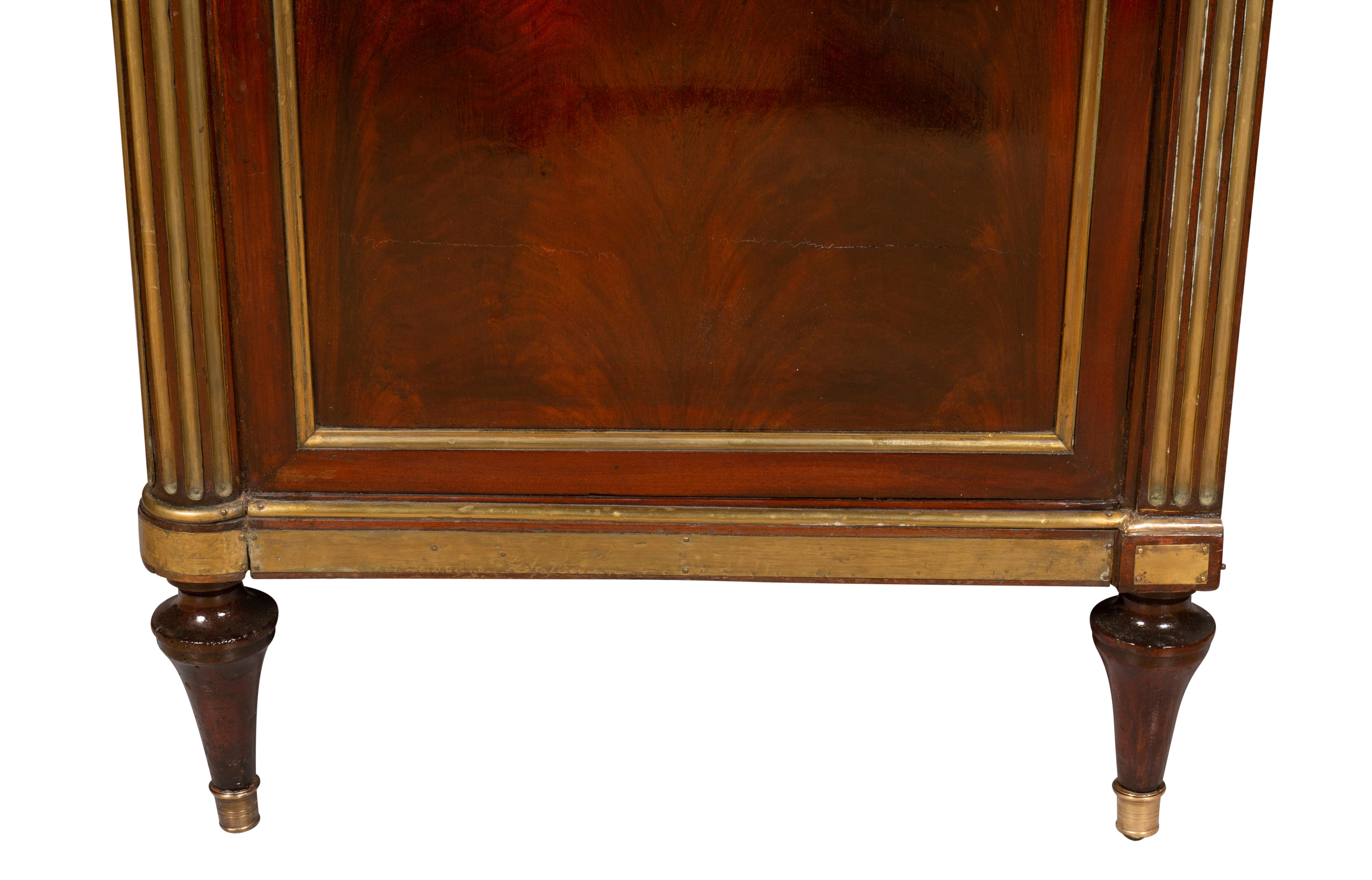 Directoire Mahogany And Brass Mounted Commode For Sale 13