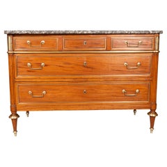 Directoire Mahagoni und Messing Kommode