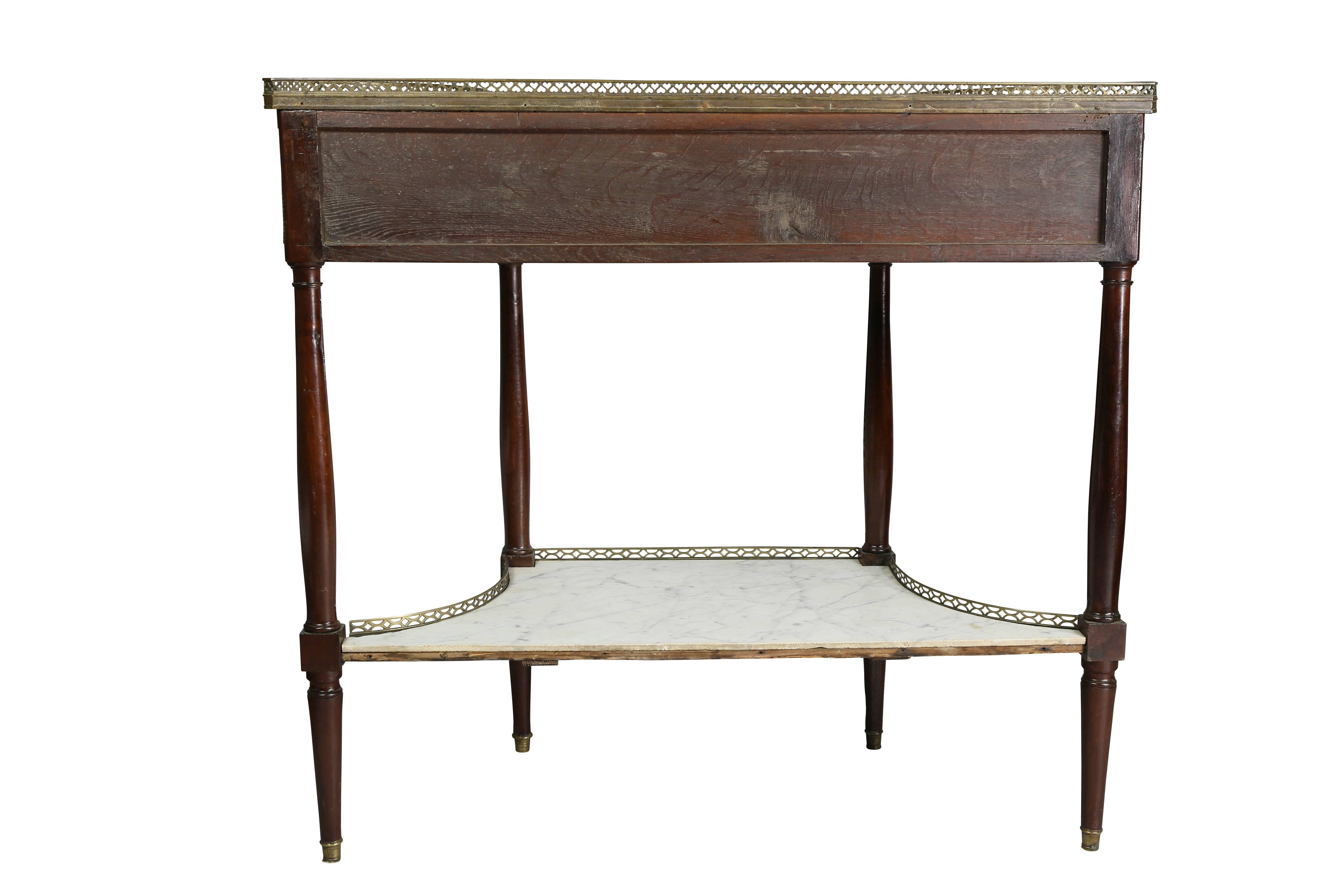 Directoire Mahogany and Brass-Mounted Console Desserte 4