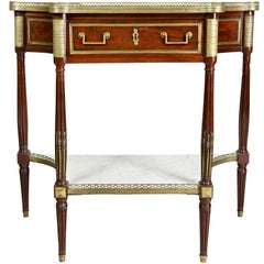 Directoire Mahogany and Brass-Mounted Console Desserte