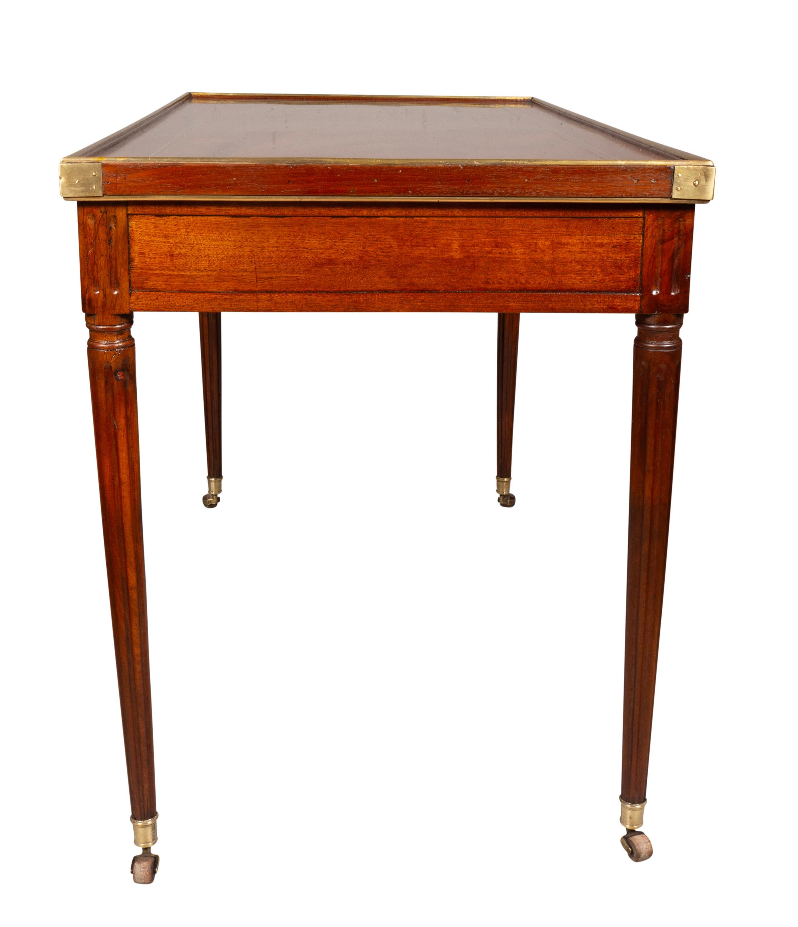 Directoire Mahogany And Brass Mounted Tric Trac Table For Sale 1