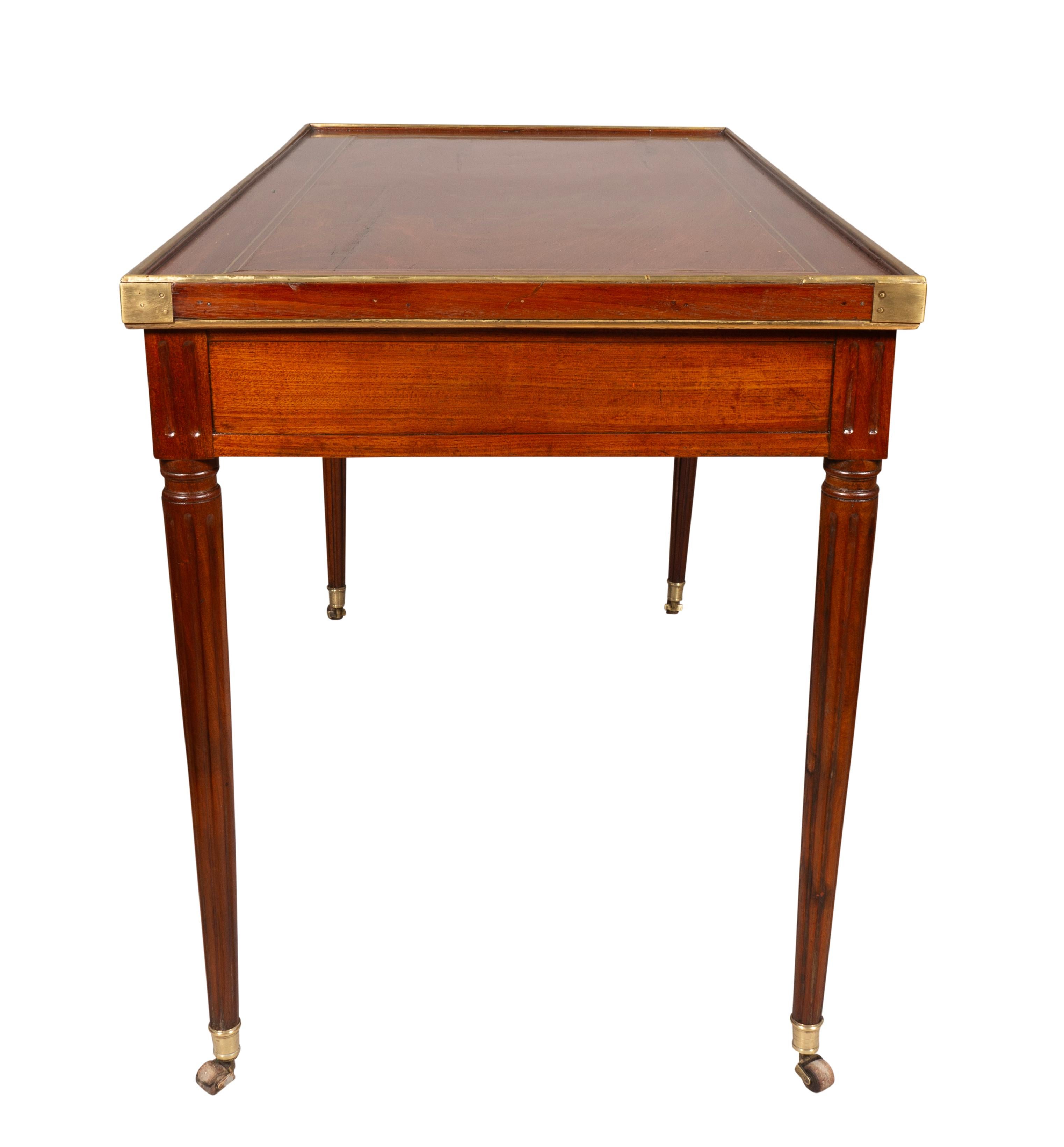 Directoire Mahogany And Brass Mounted Tric Trac Table For Sale 3