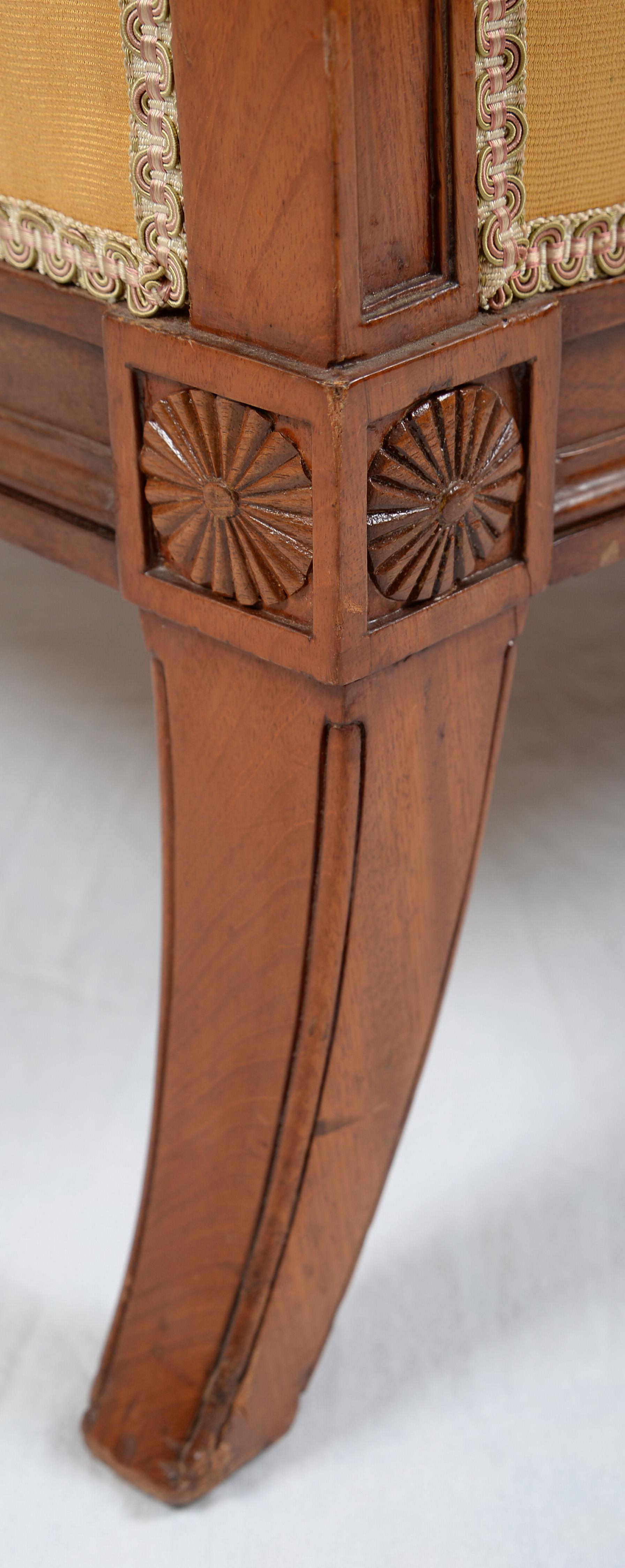 Directoire Mahogany Bergère Attributed to Georges Jacob For Sale 2