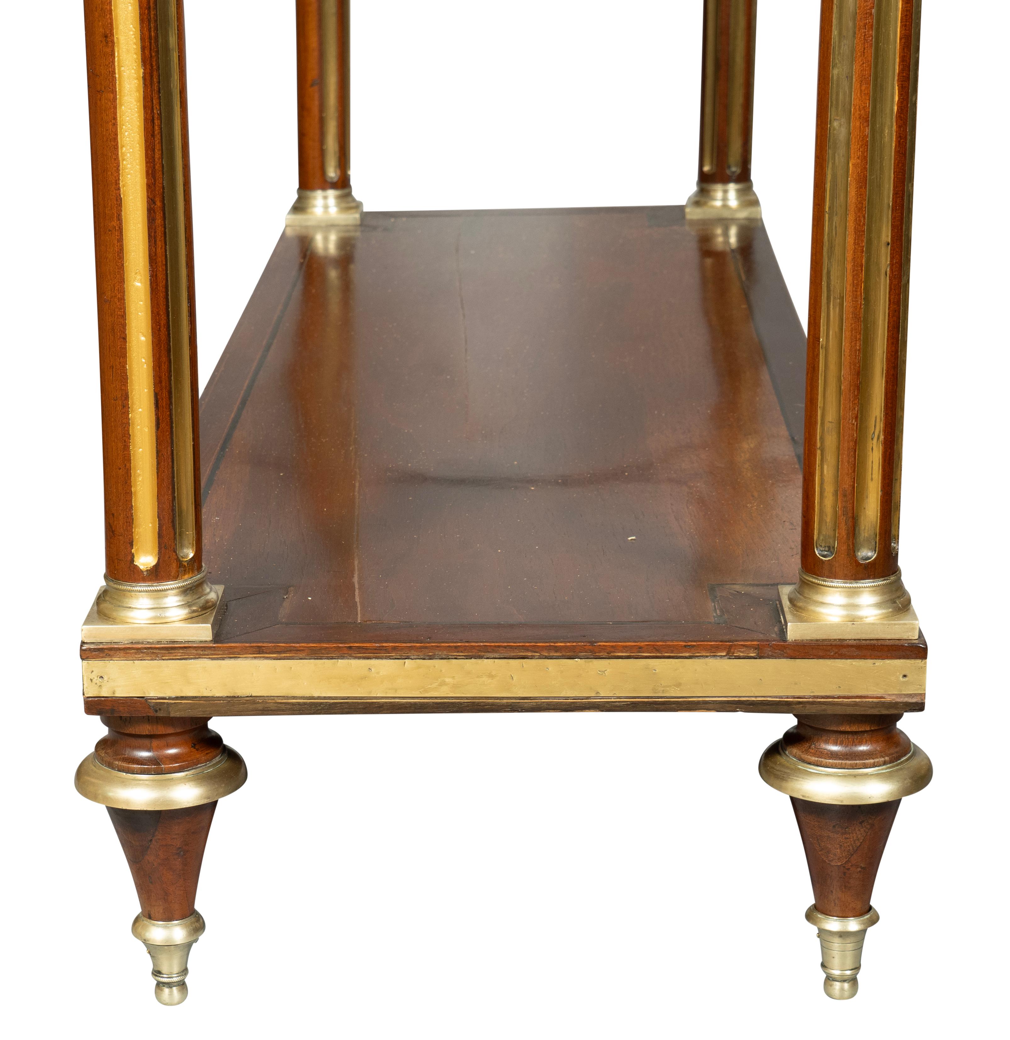 Directoire Mahogany Brass Inlaid Console Desserte 4