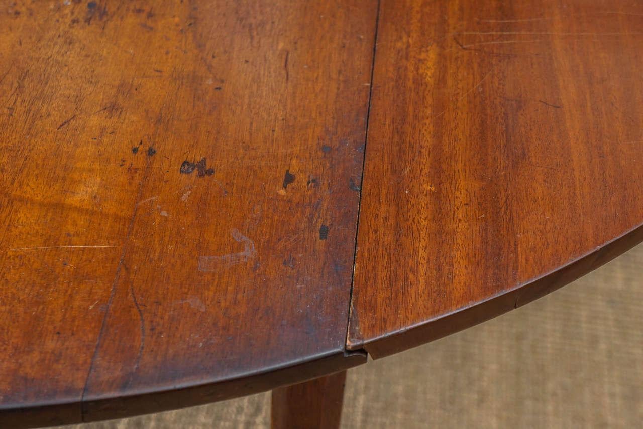 French Directoire Mahogany Dining Table For Sale