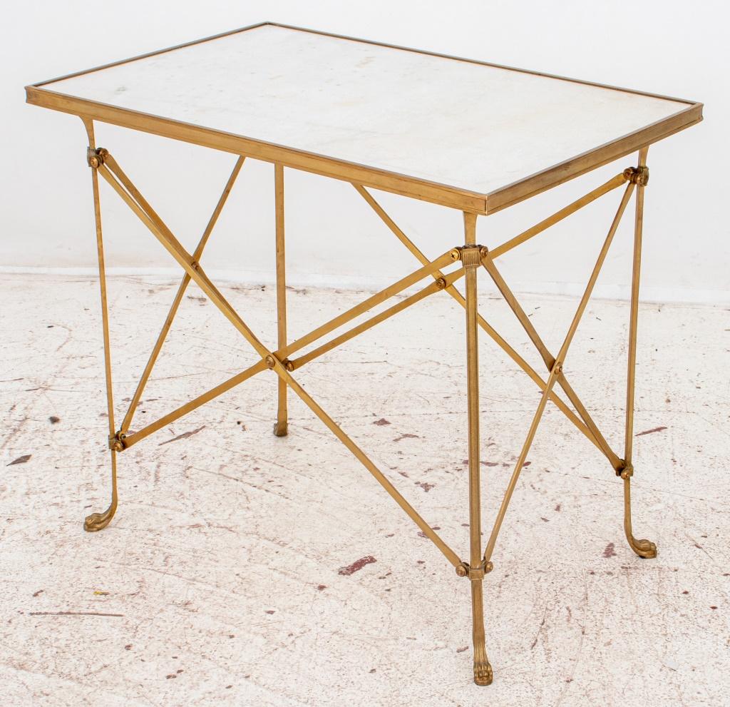 Directoire Manner Marble-Topped Ormolu Side Table In Good Condition In New York, NY